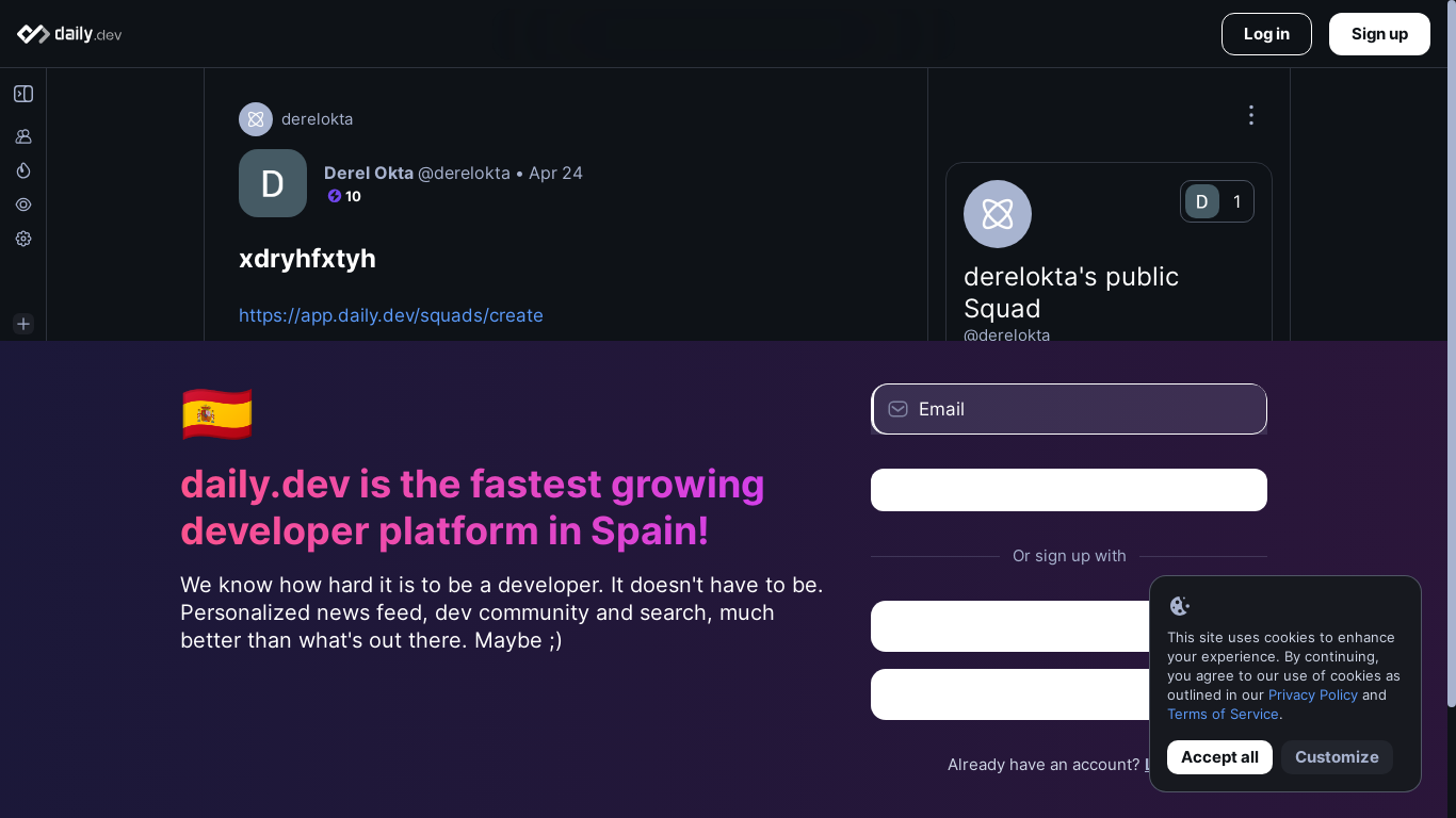 website screenshot of https://app.daily.dev/posts/xdryhfxtyh-apctq4g0z