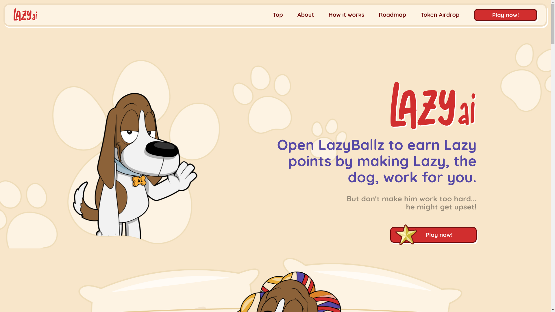 website screenshot of https://lazyai-comingsoon.pages.dev/