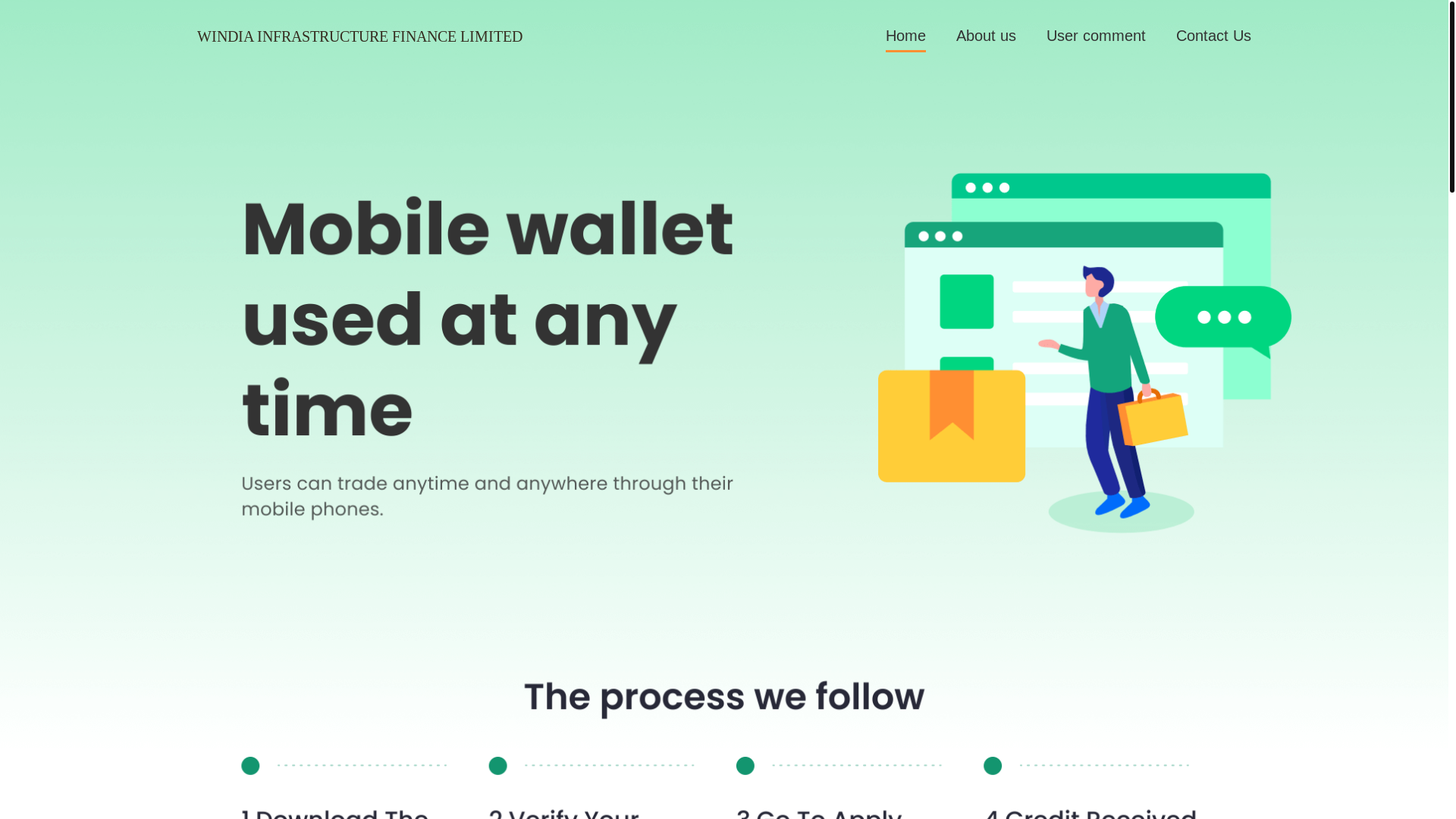 website screenshot of https://windia-infrastructure.com/