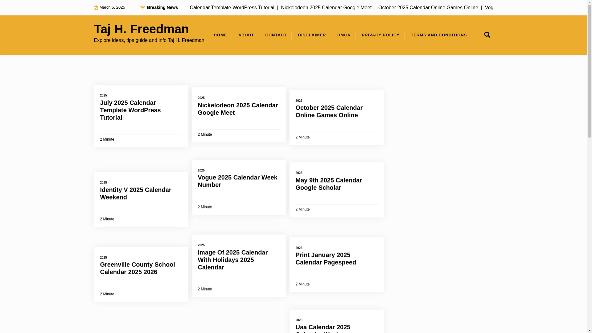 website screenshot of https://tajhfreedman.pages.dev/