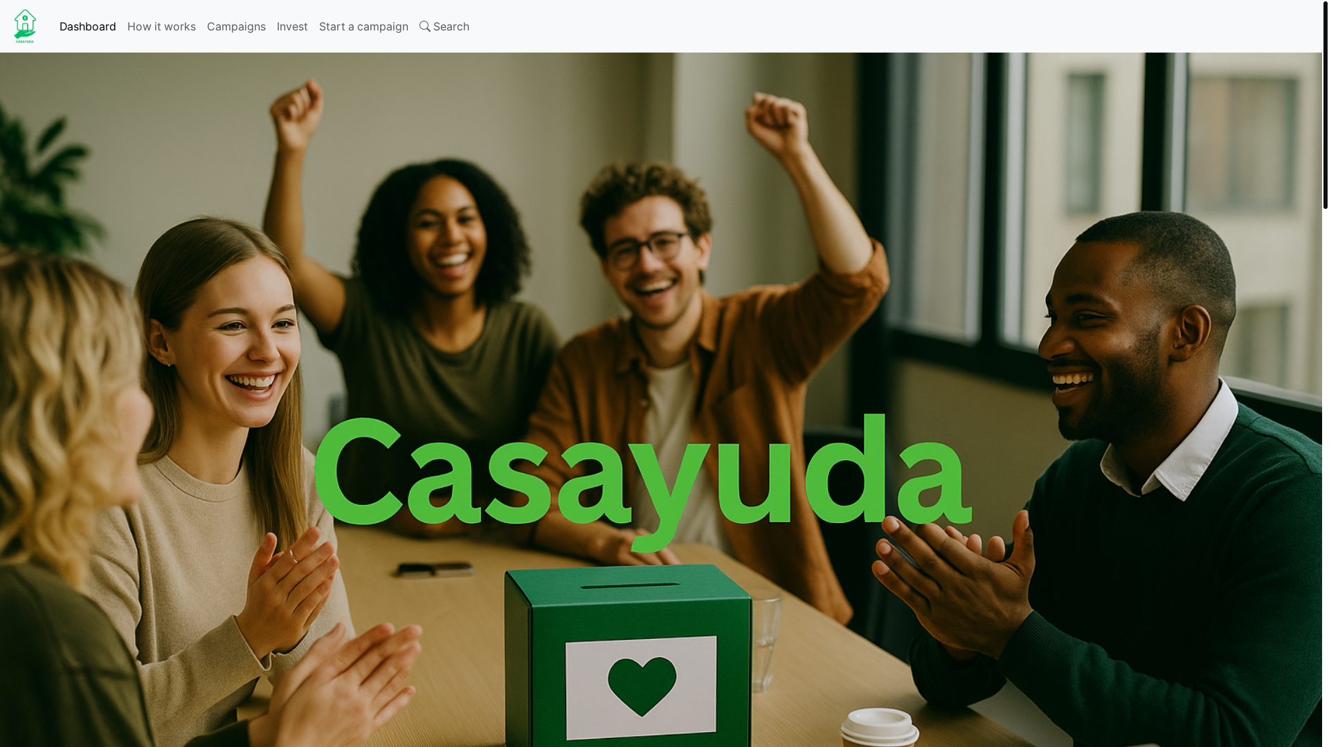 website screenshot of https://casayuda.net/