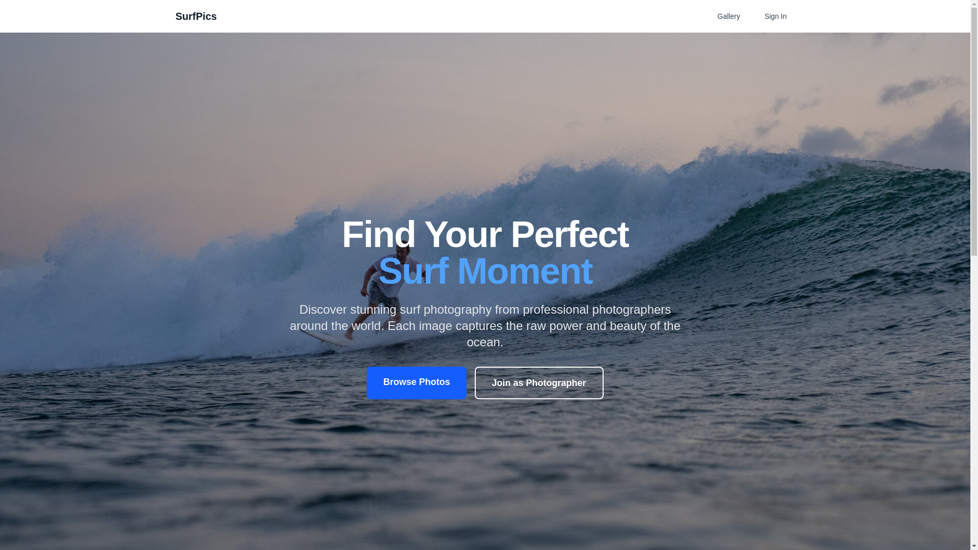 website screenshot of https://picyourwave.com/