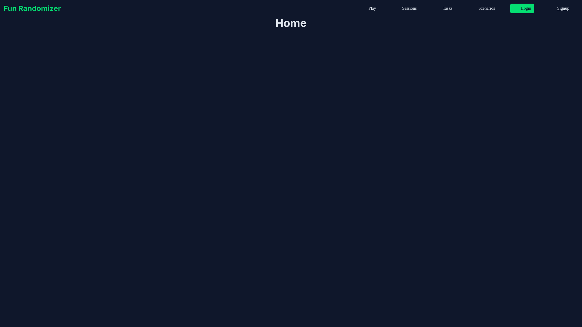 website screenshot of https://funrandomizer.pages.dev/