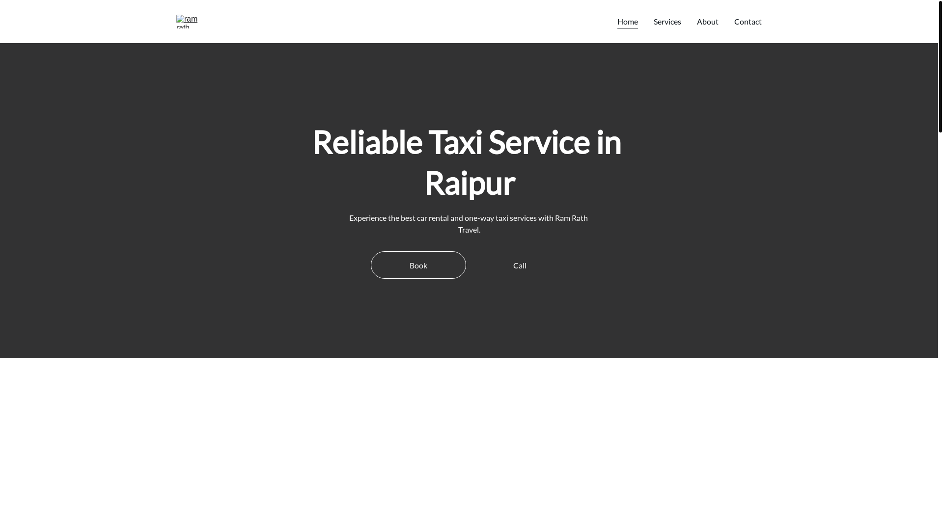 website screenshot of https://ramrathtravel.online/