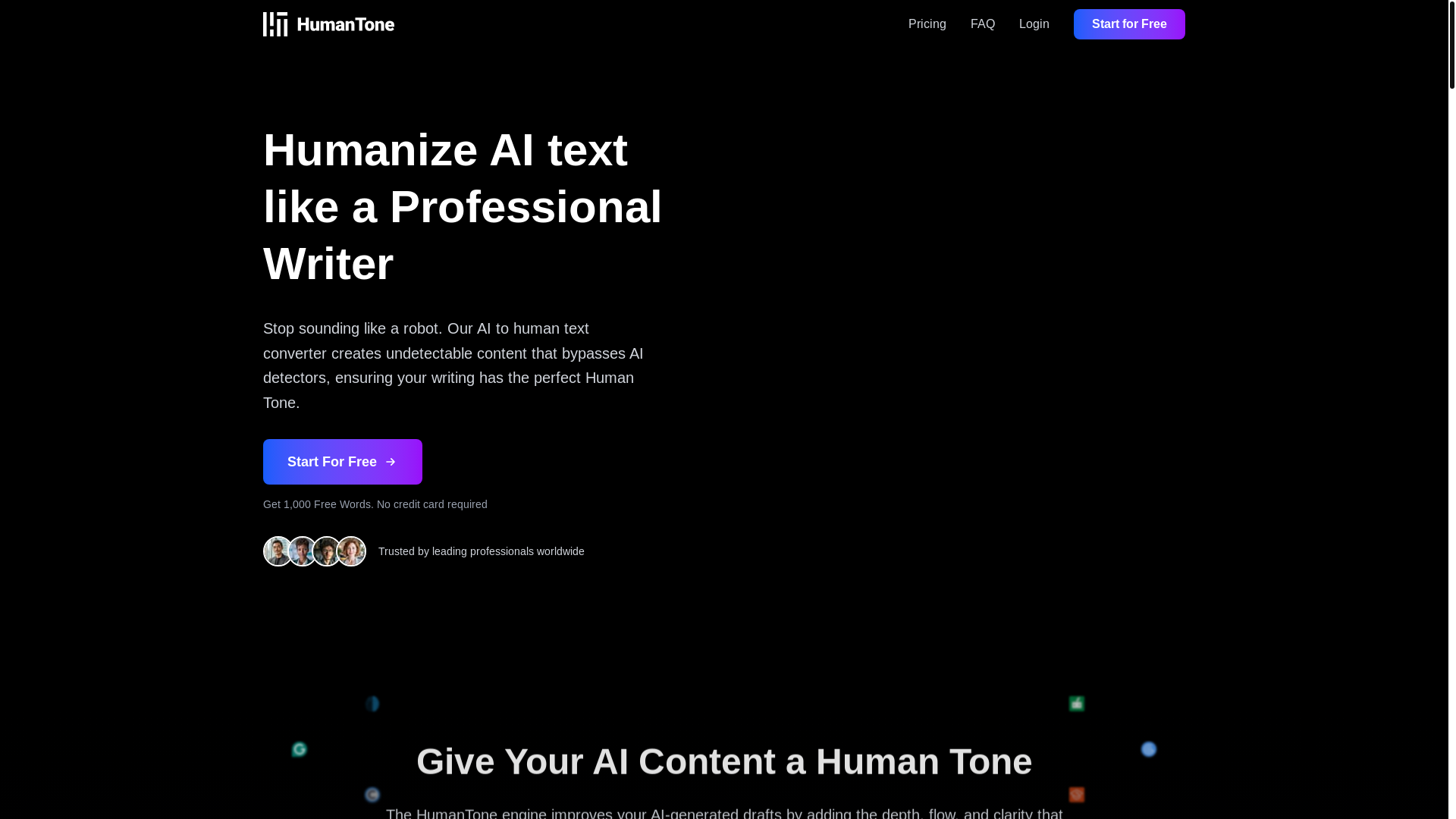 website screenshot of https://humantone.pages.dev/