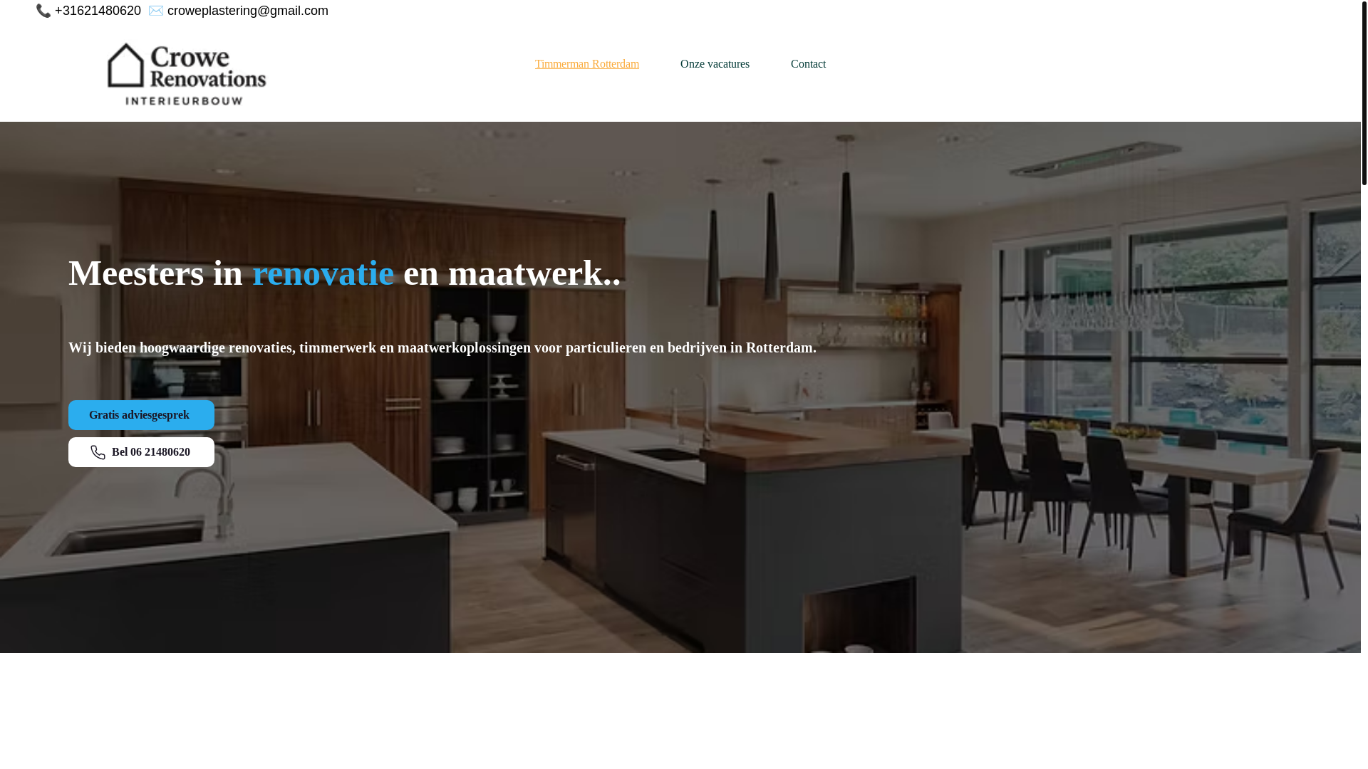 website screenshot of https://crowerenovations.com/
