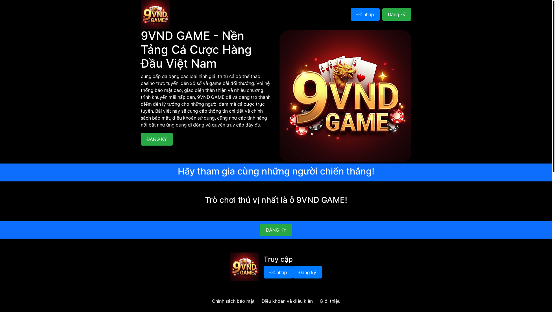 website screenshot of https://9vnd-game.cc/