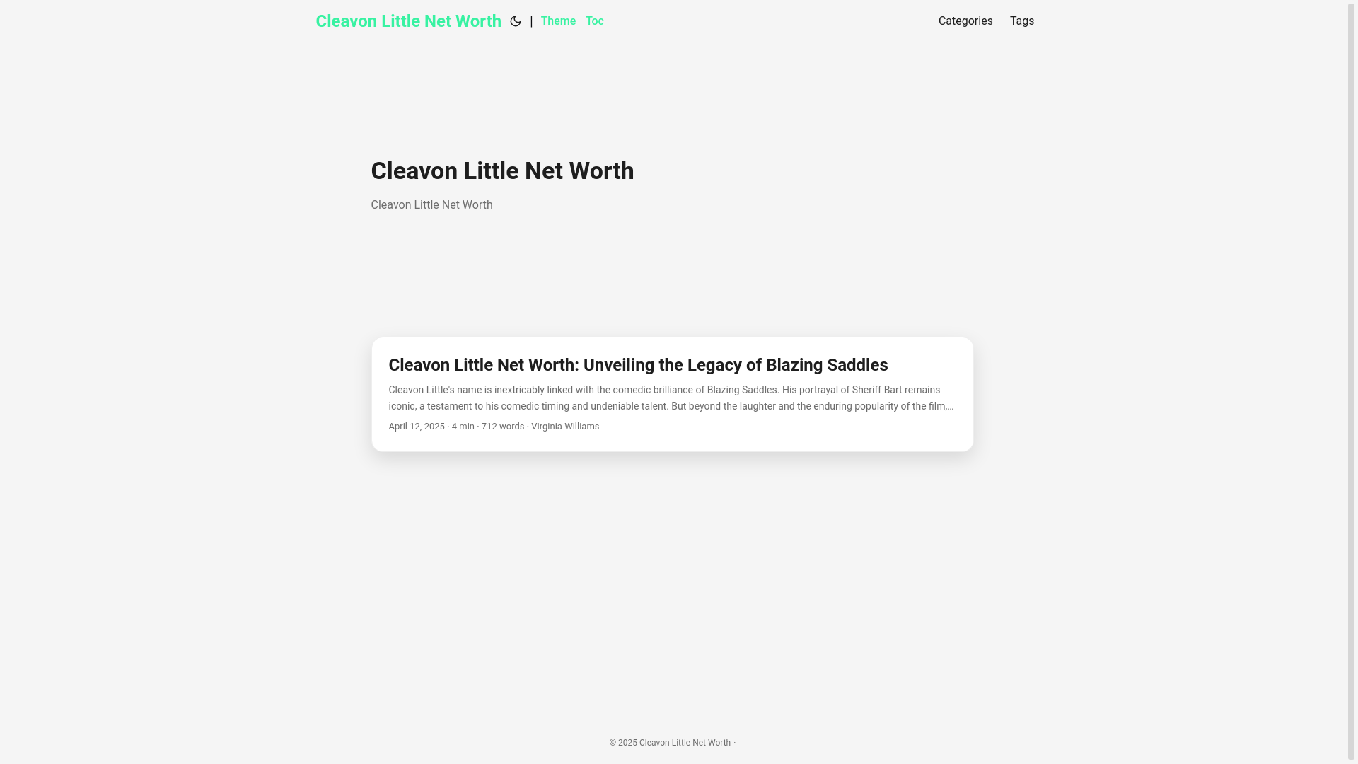 website screenshot of https://cleavon-little-net-worth20250907.pages.dev/