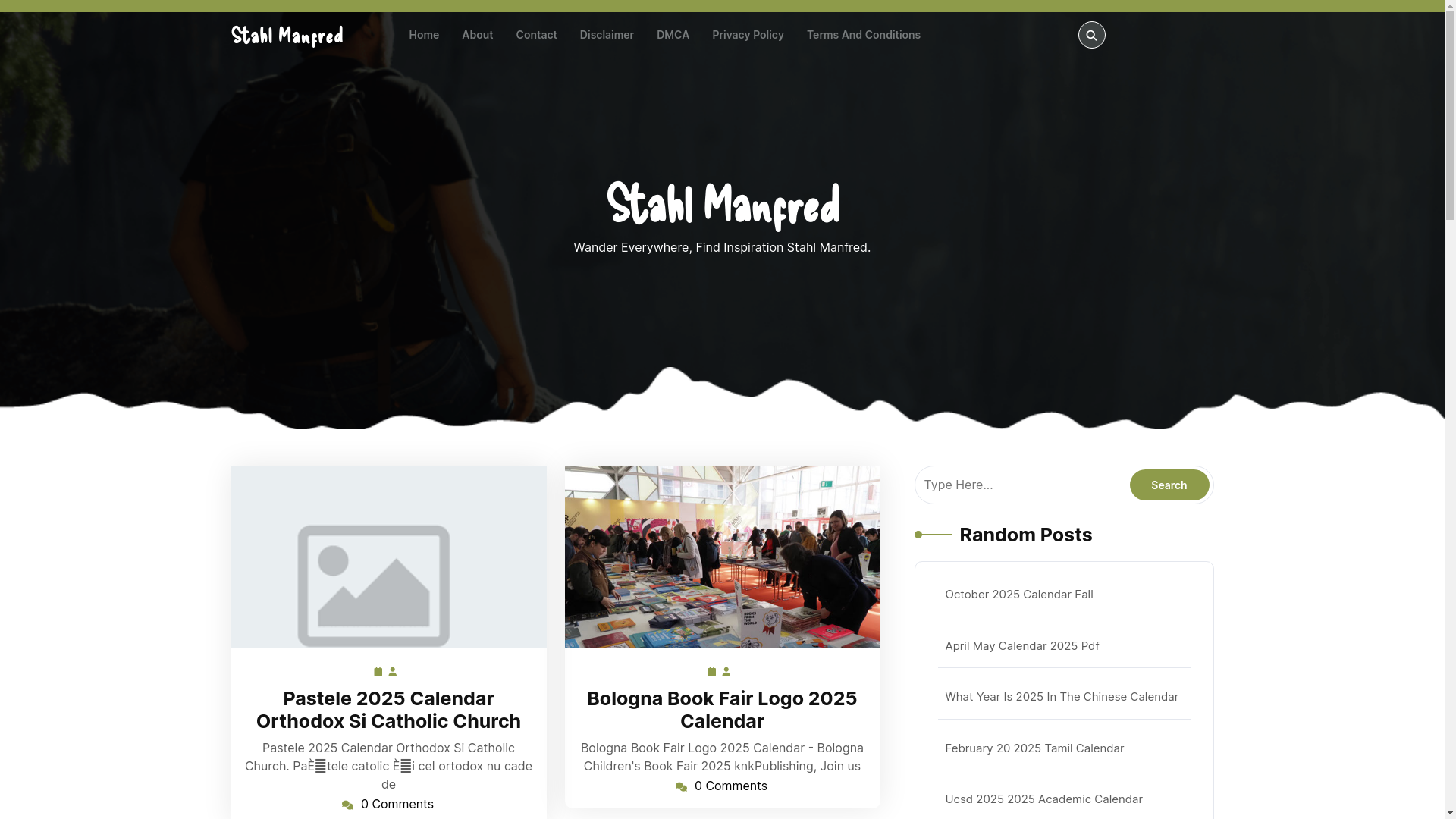 website screenshot of https://stahlmanfred.pages.dev/