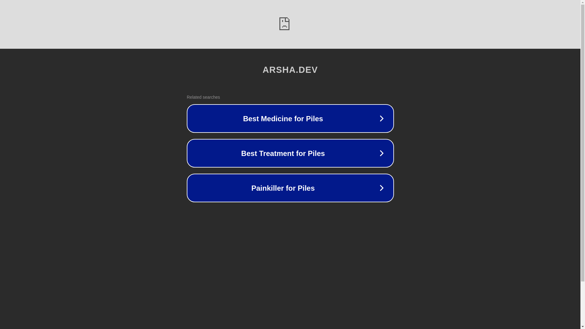 website screenshot of https://arsha.dev/