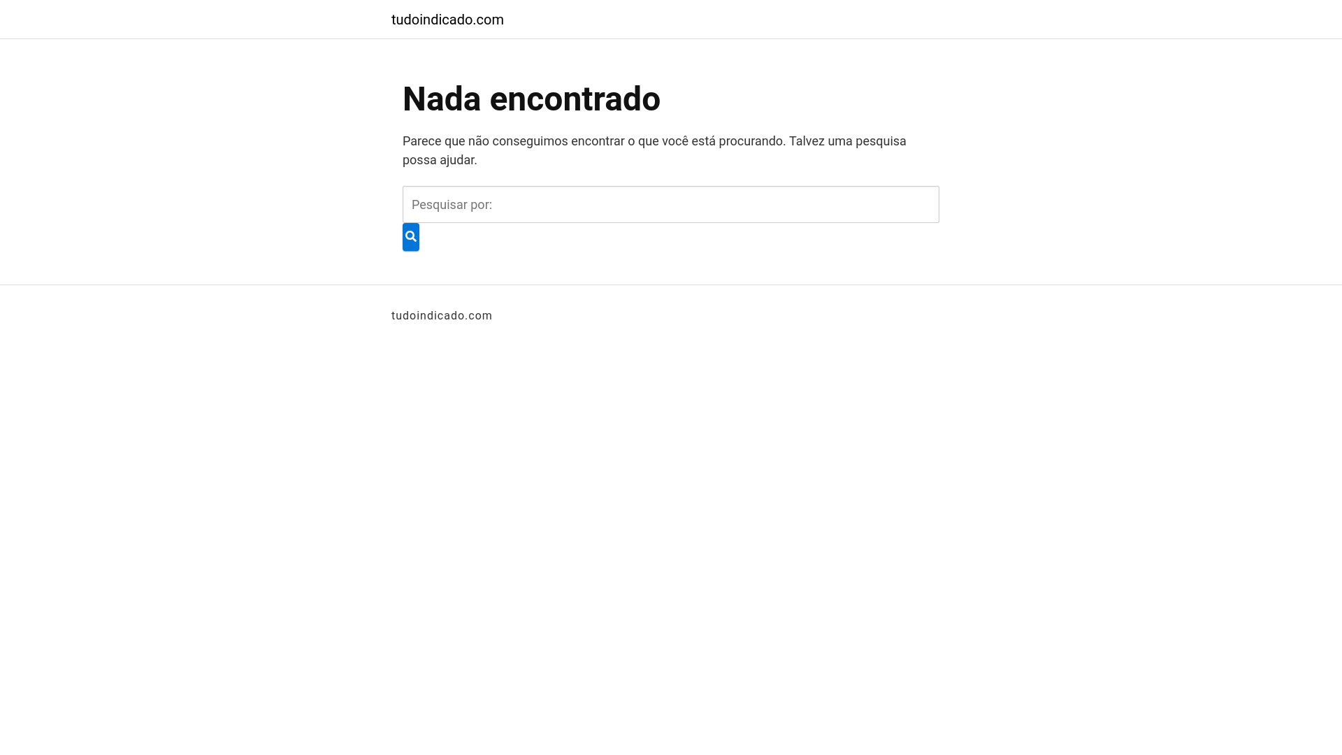 website screenshot of https://tudoindicado.com/