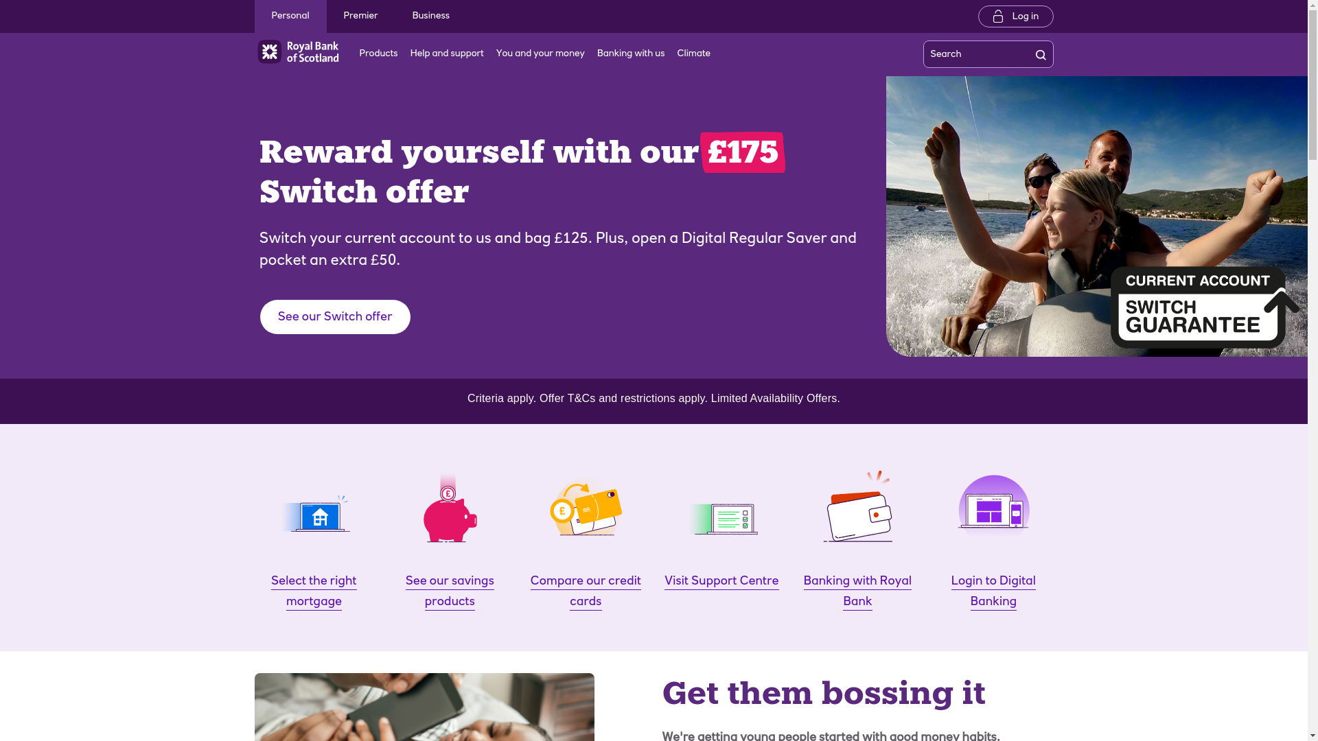 website screenshot of https://www.rbs.co.uk/