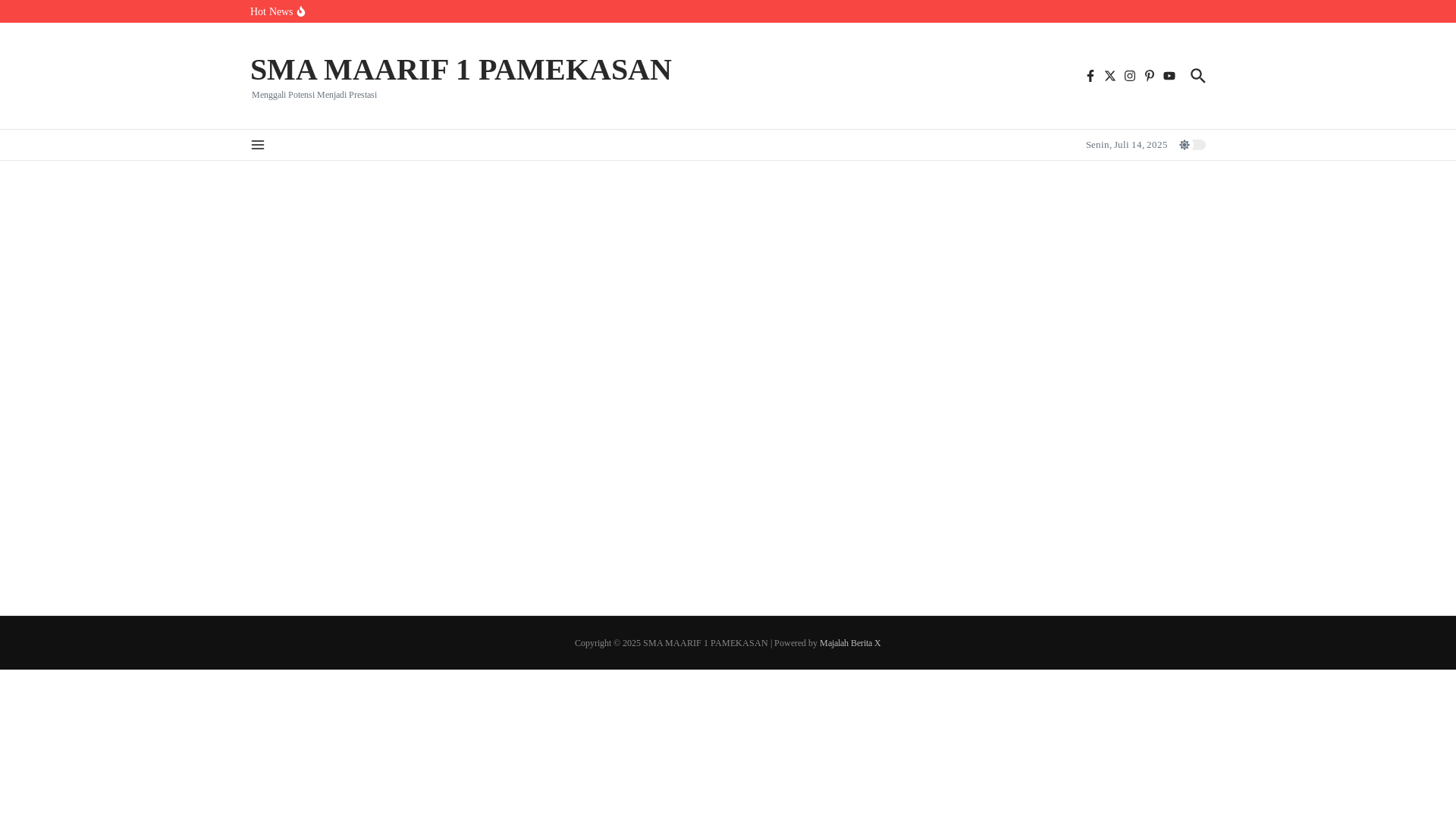 website screenshot of https://smamaarif1pamekasan.id/