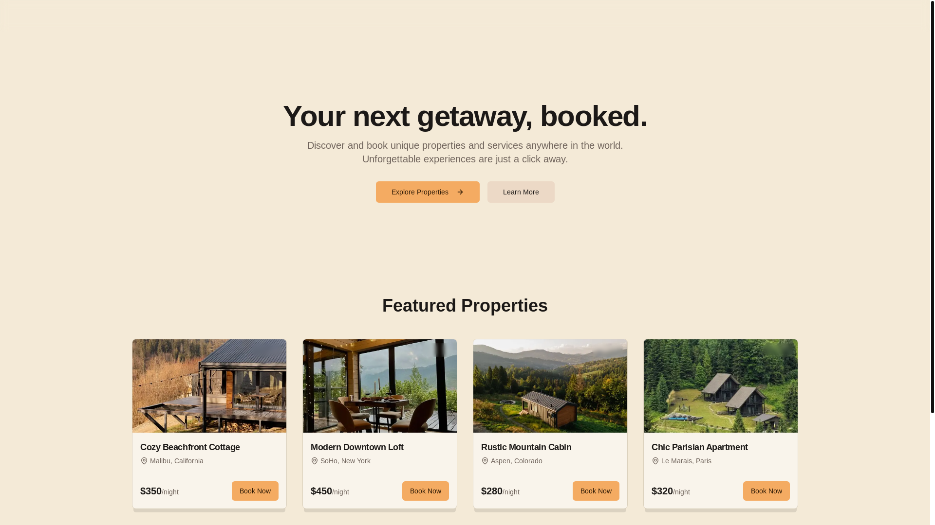 website screenshot of https://trybooksy.com/