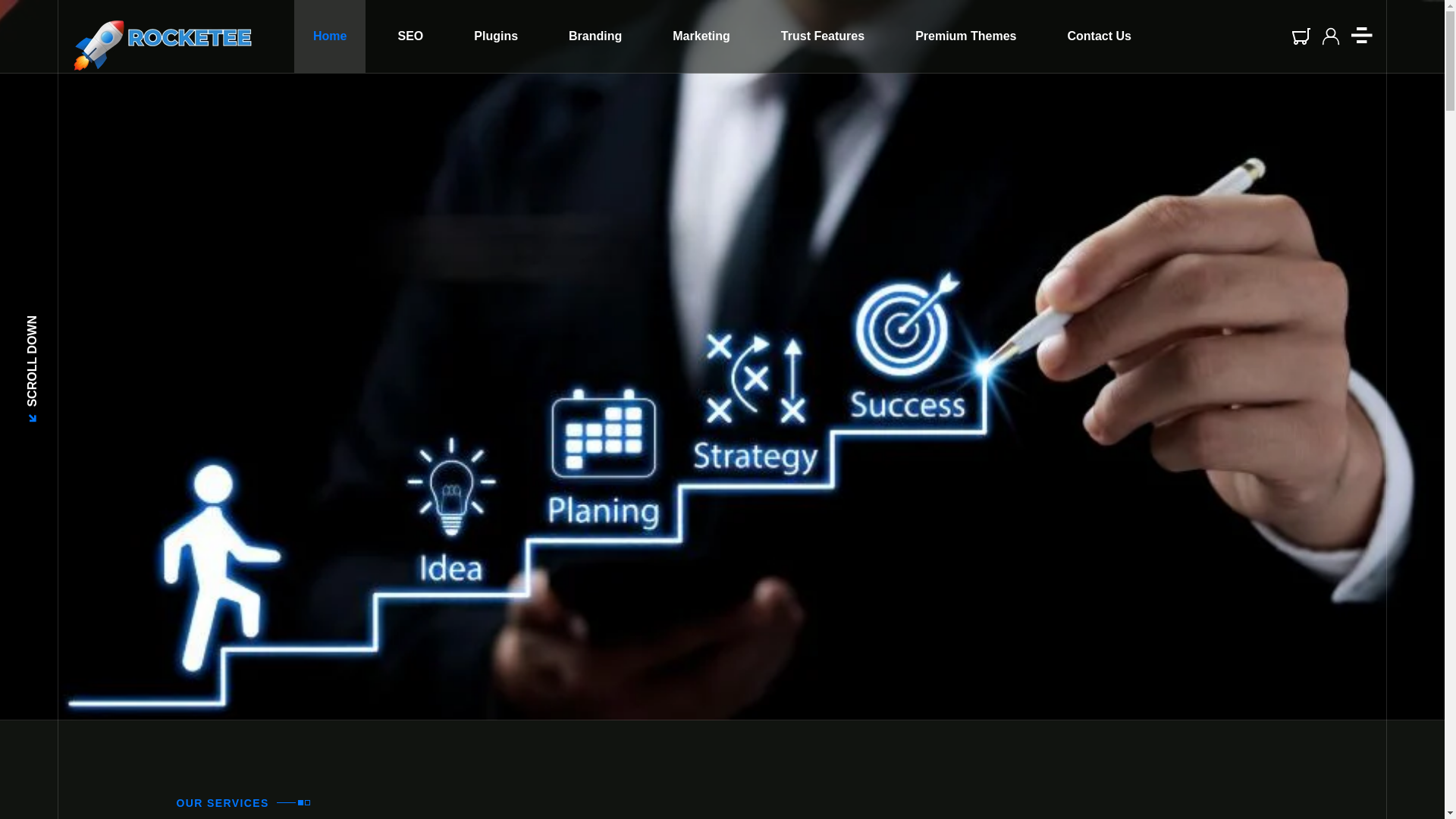 website screenshot of https://rocketee.space/