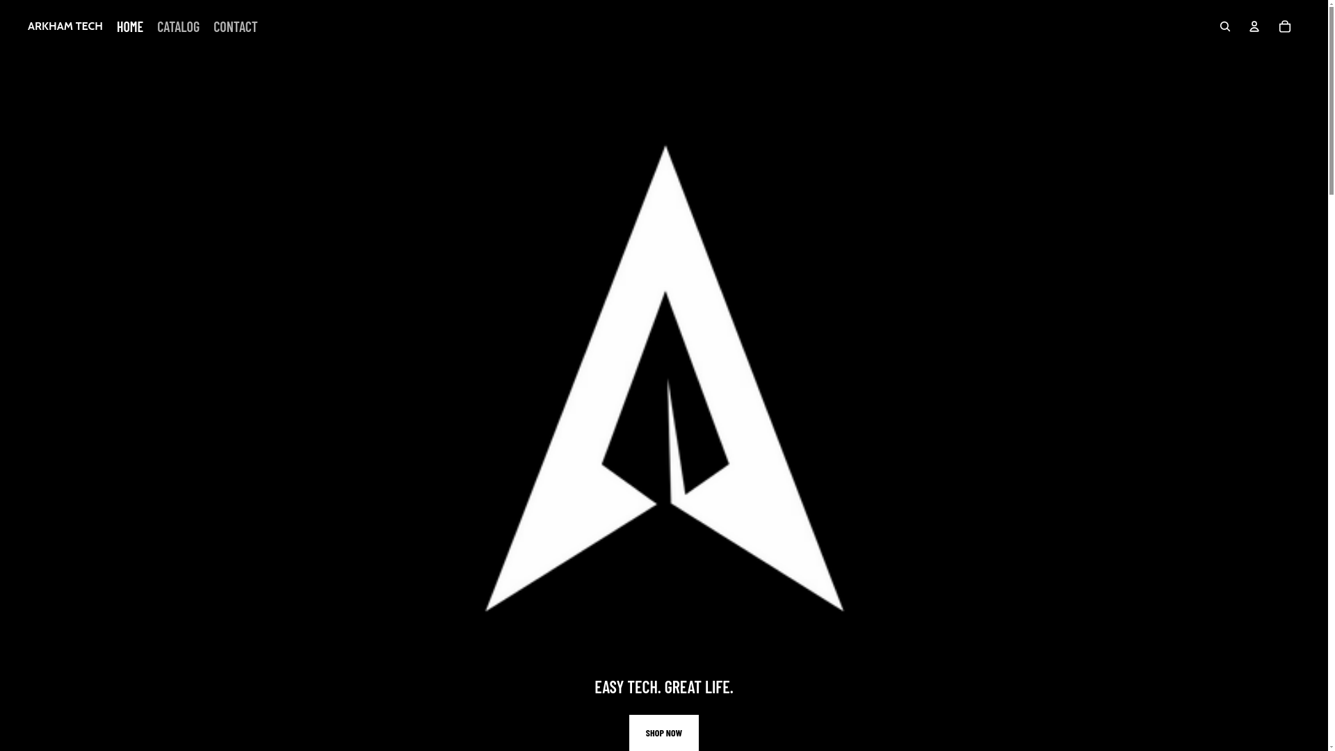 website screenshot of https://arkhamtech.us/