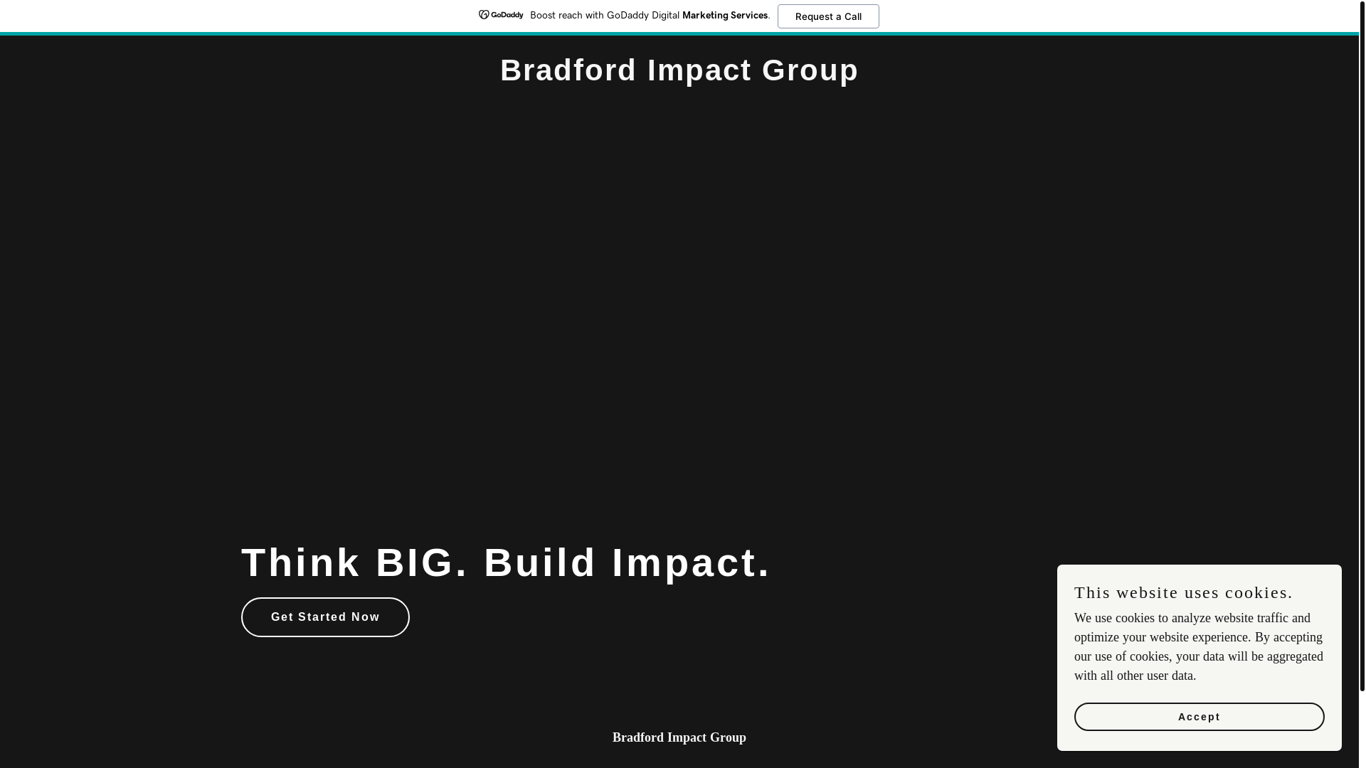 website screenshot of https://bradfordimpactgroup.com/