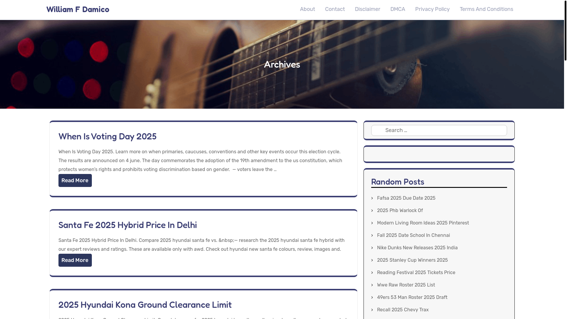 website screenshot of https://williamfdamicok.pages.dev/