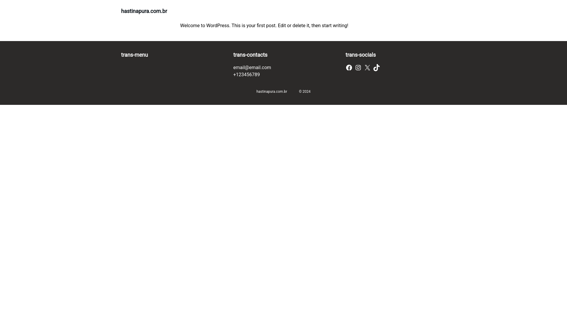 website screenshot of https://hastinapura.com.br/