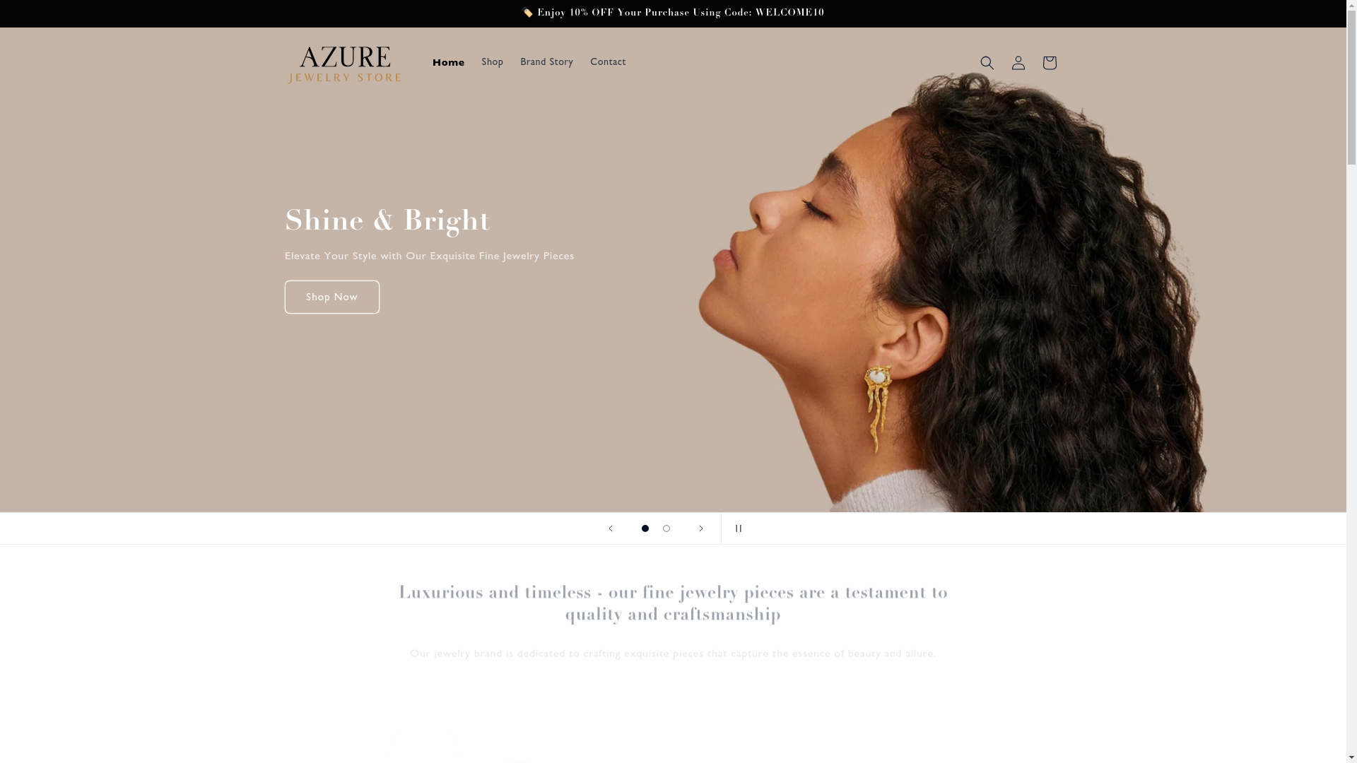 website screenshot of https://azurejewelers.com/