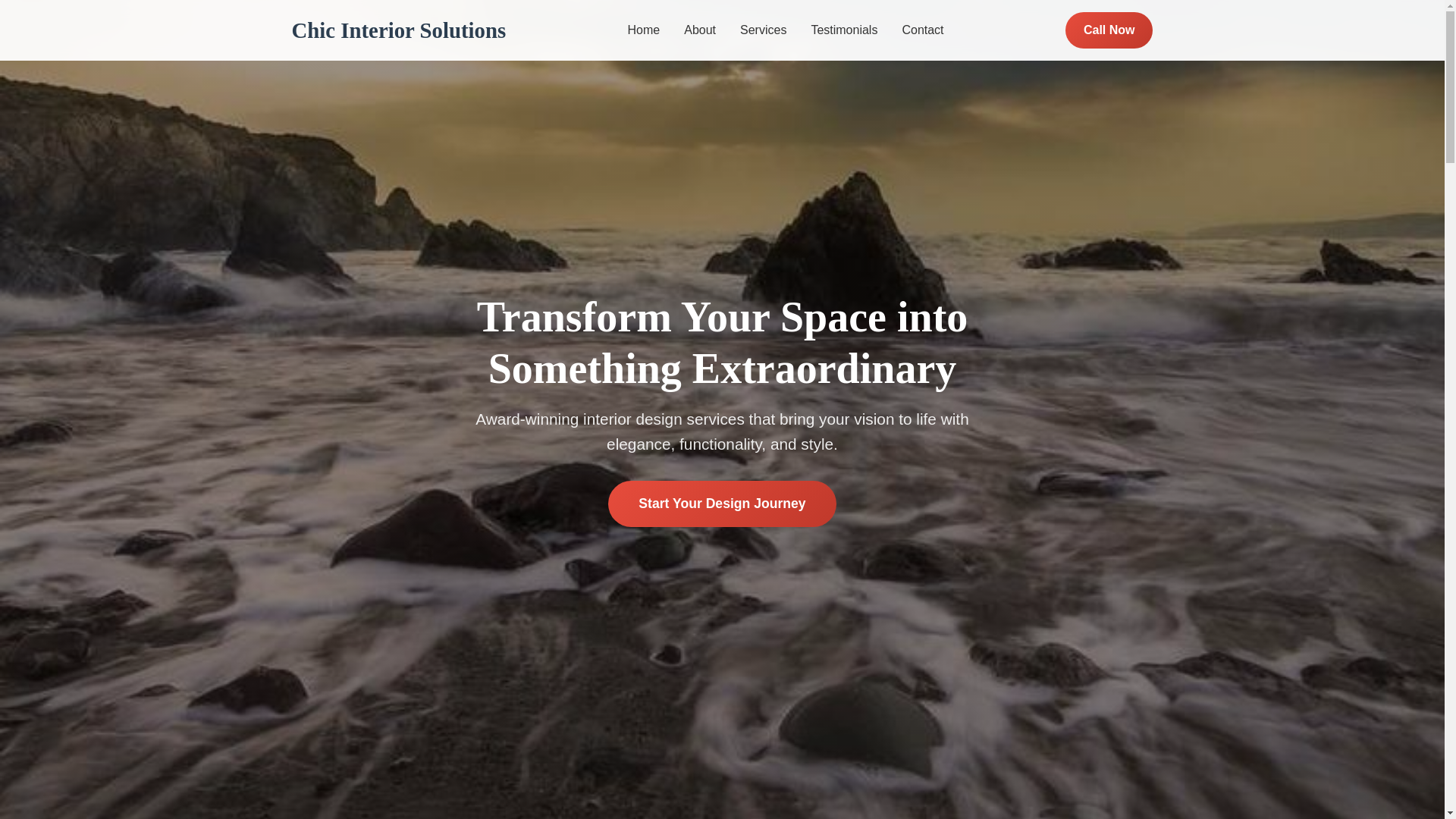 website screenshot of https://chicinteriorsolutions.courses/
