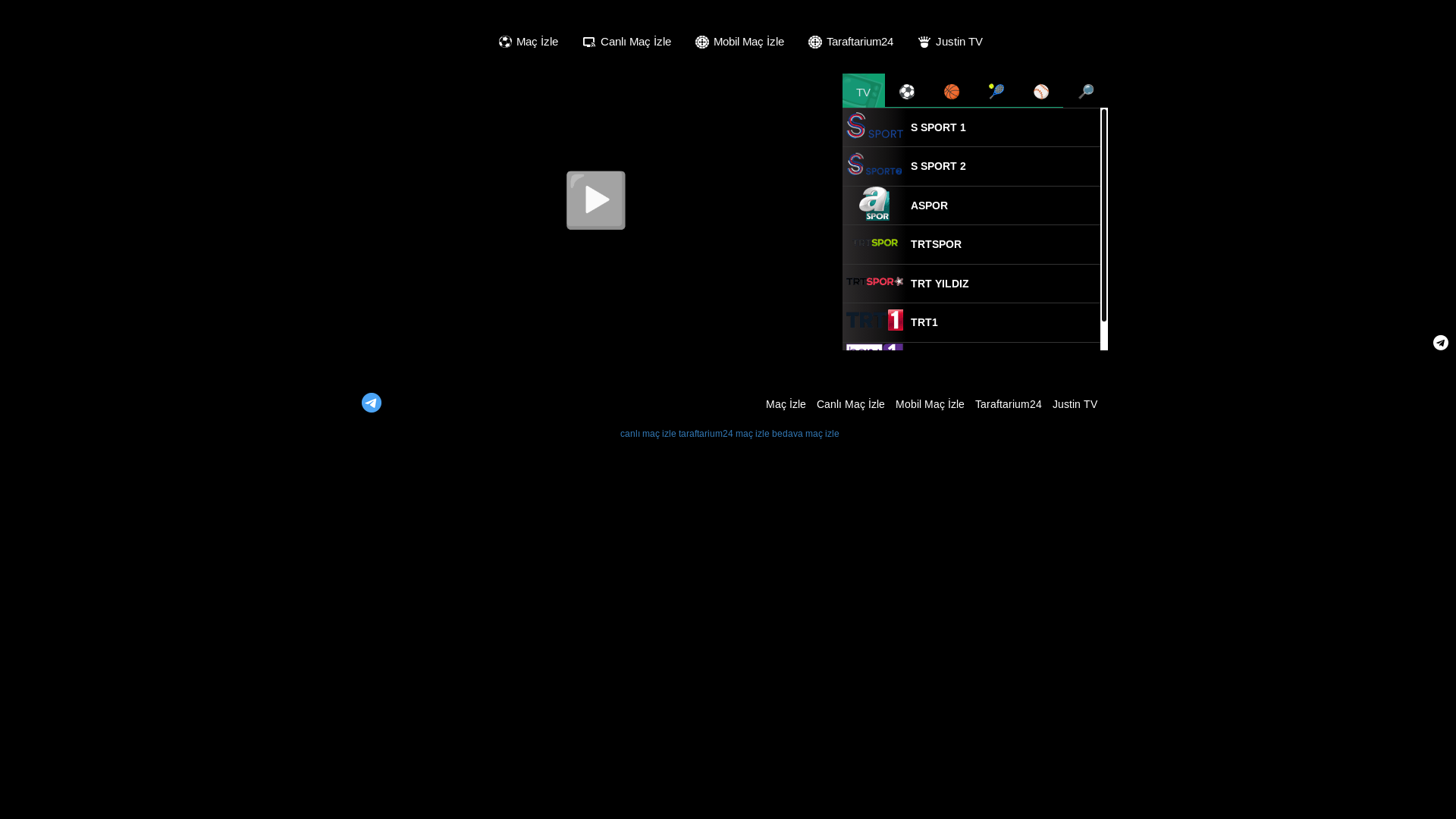 website screenshot of https://taraftariumtv17.in/
