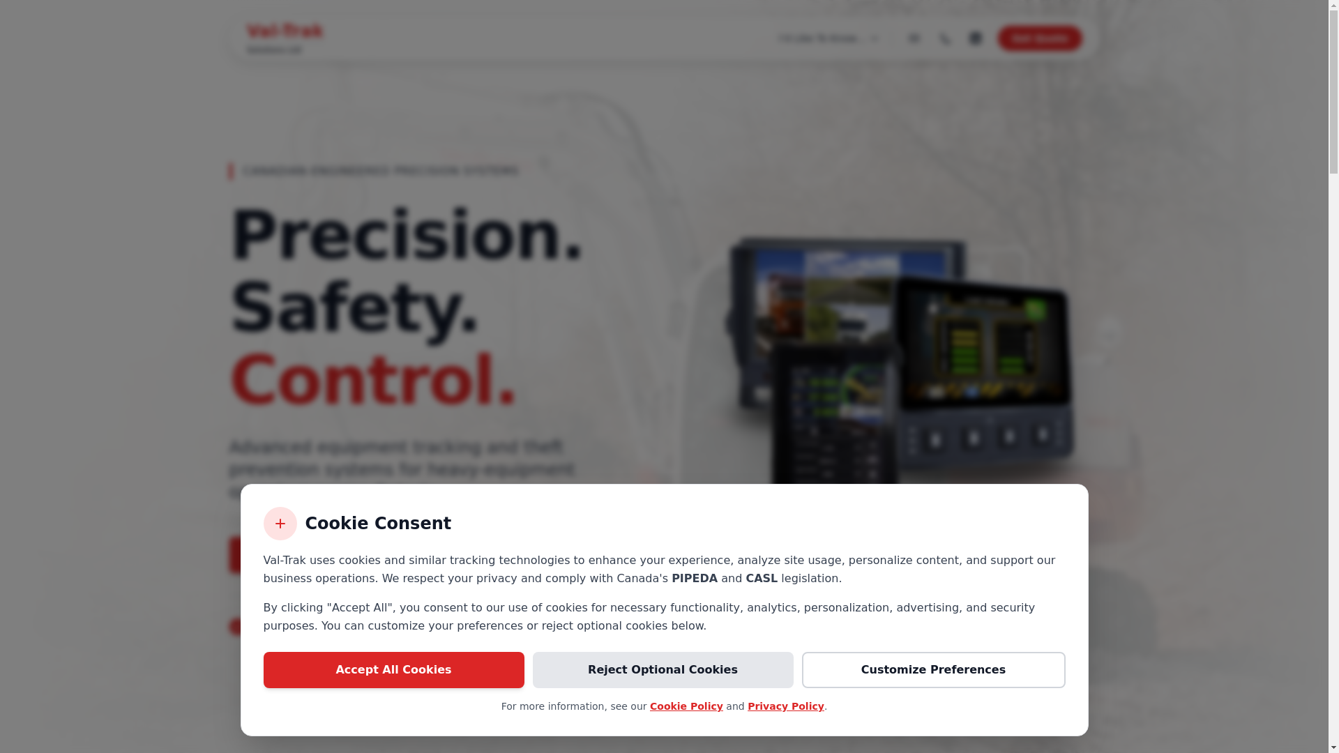 website screenshot of https://val-trak.pages.dev/