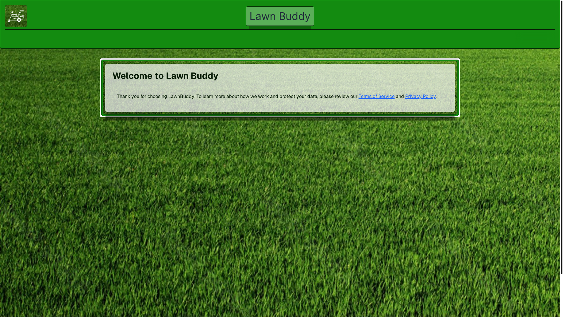 website screenshot of https://lawn-buddy.ca/