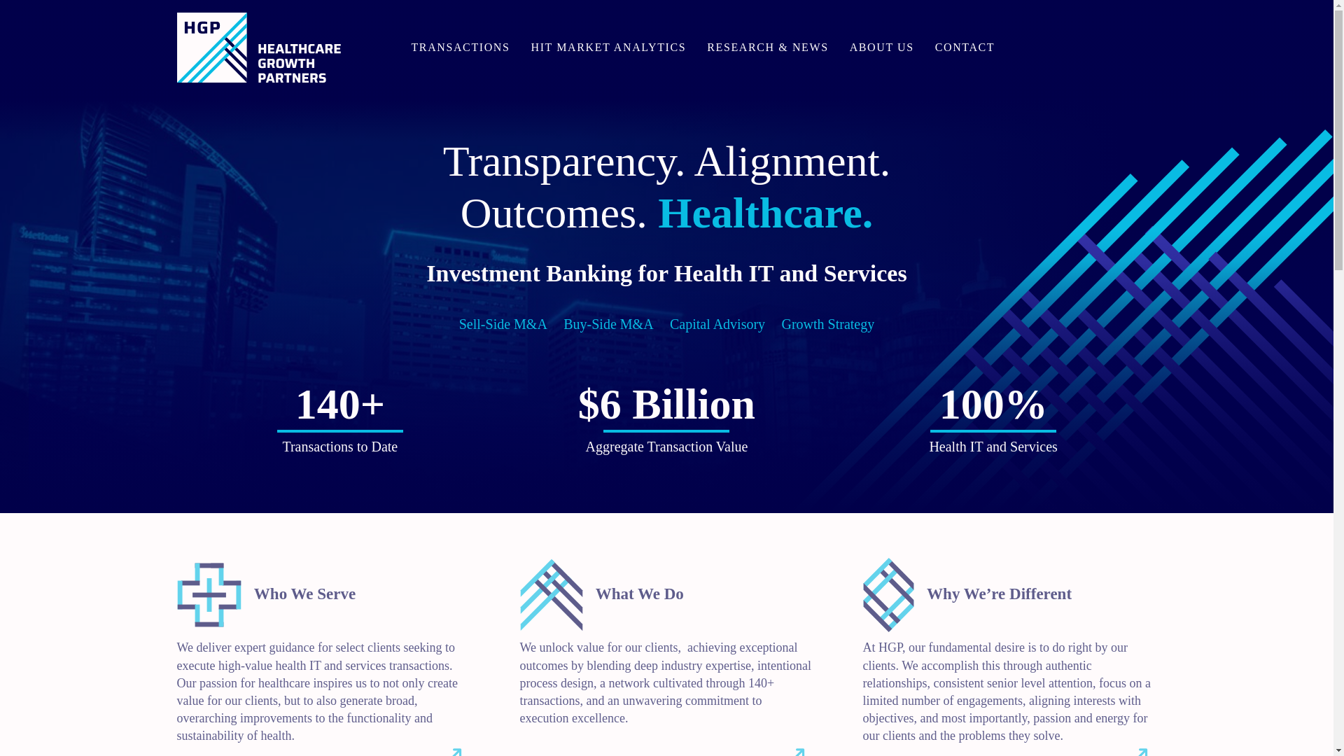 website screenshot of https://hgp.com/