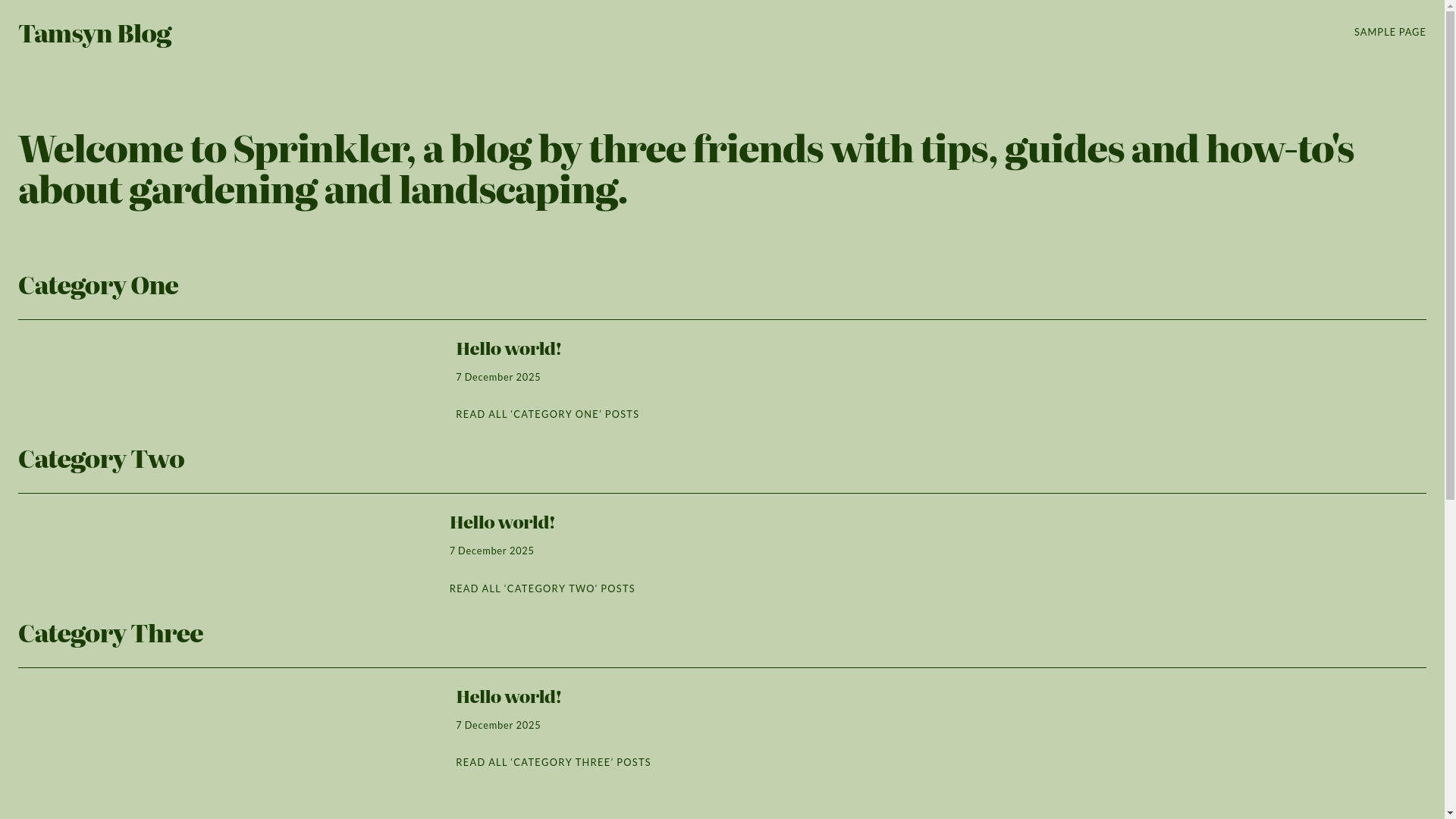 website screenshot of https://tamsyn.blog/