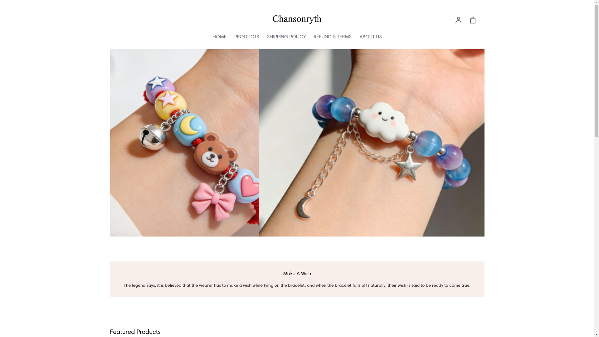 website screenshot of https://chansonryth-store.com/