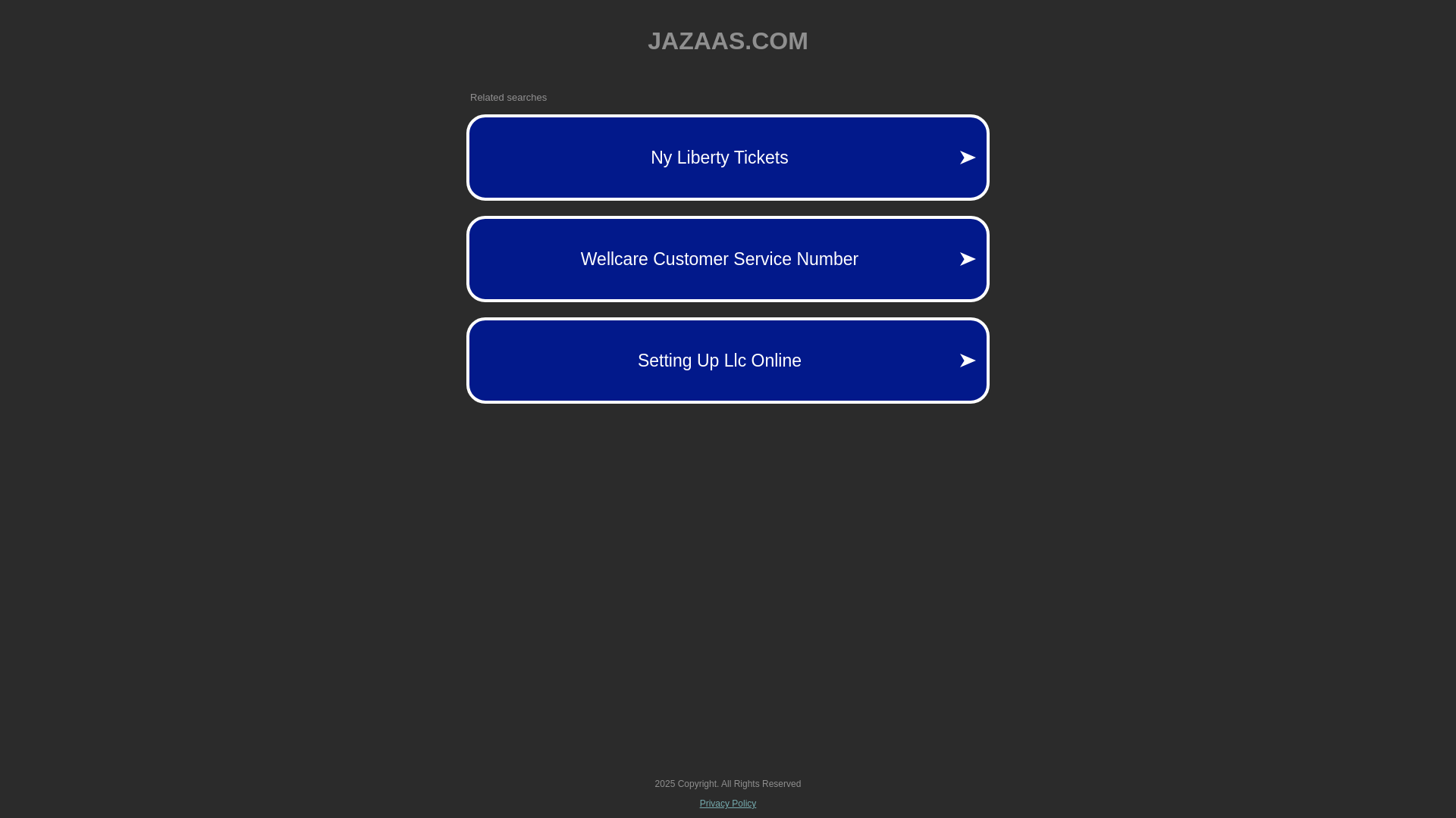 website screenshot of https://jazaas.com/