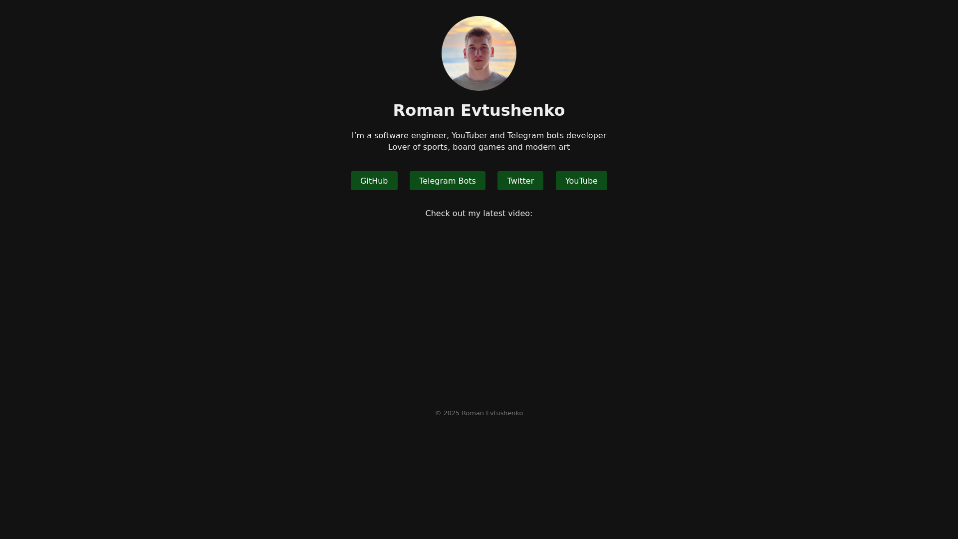 website screenshot of https://romaevt.pages.dev/