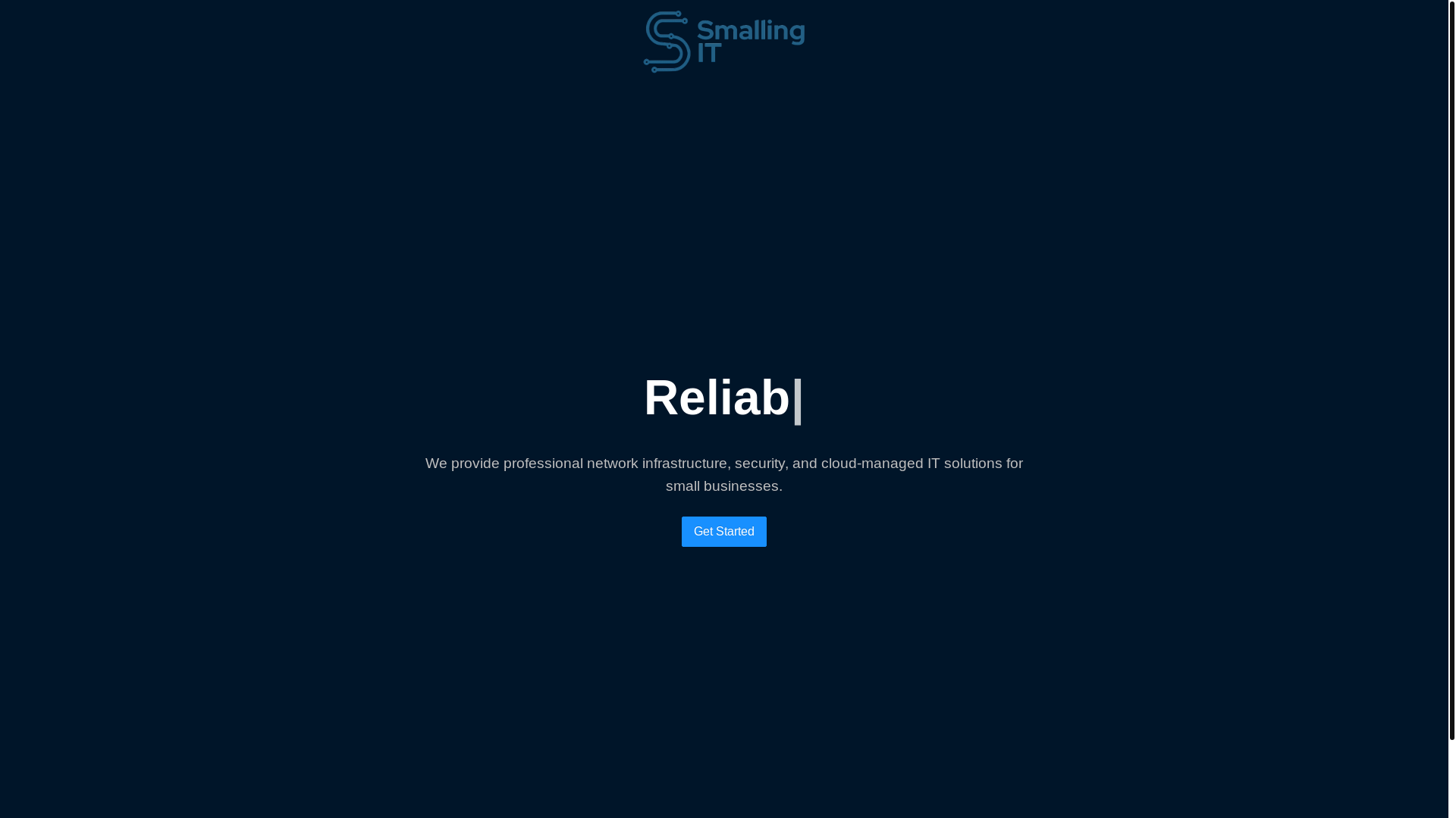 website screenshot of https://managedservices.pages.dev/