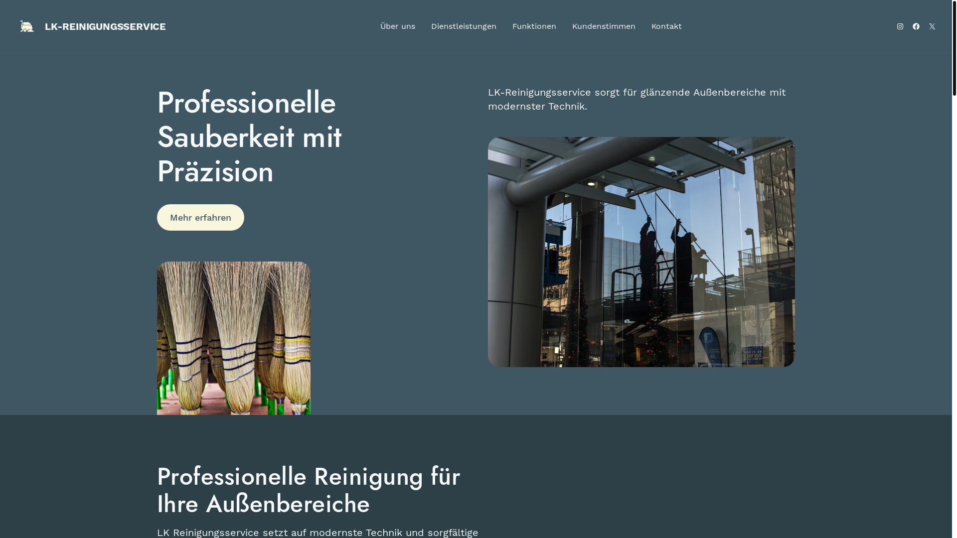 website screenshot of https://lk-reinigungsservice.de/
