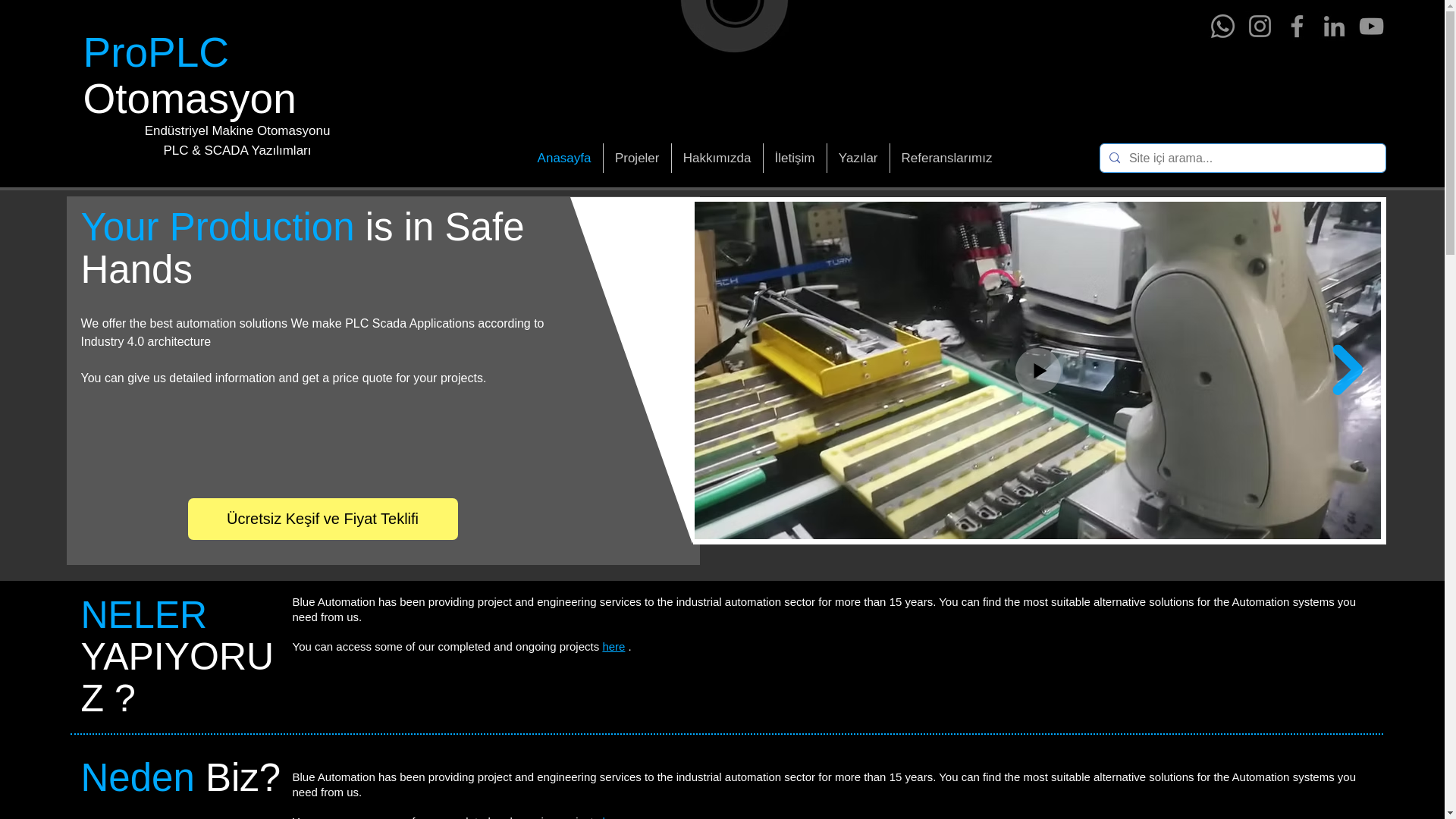 website screenshot of https://proplcotomasyon.com/