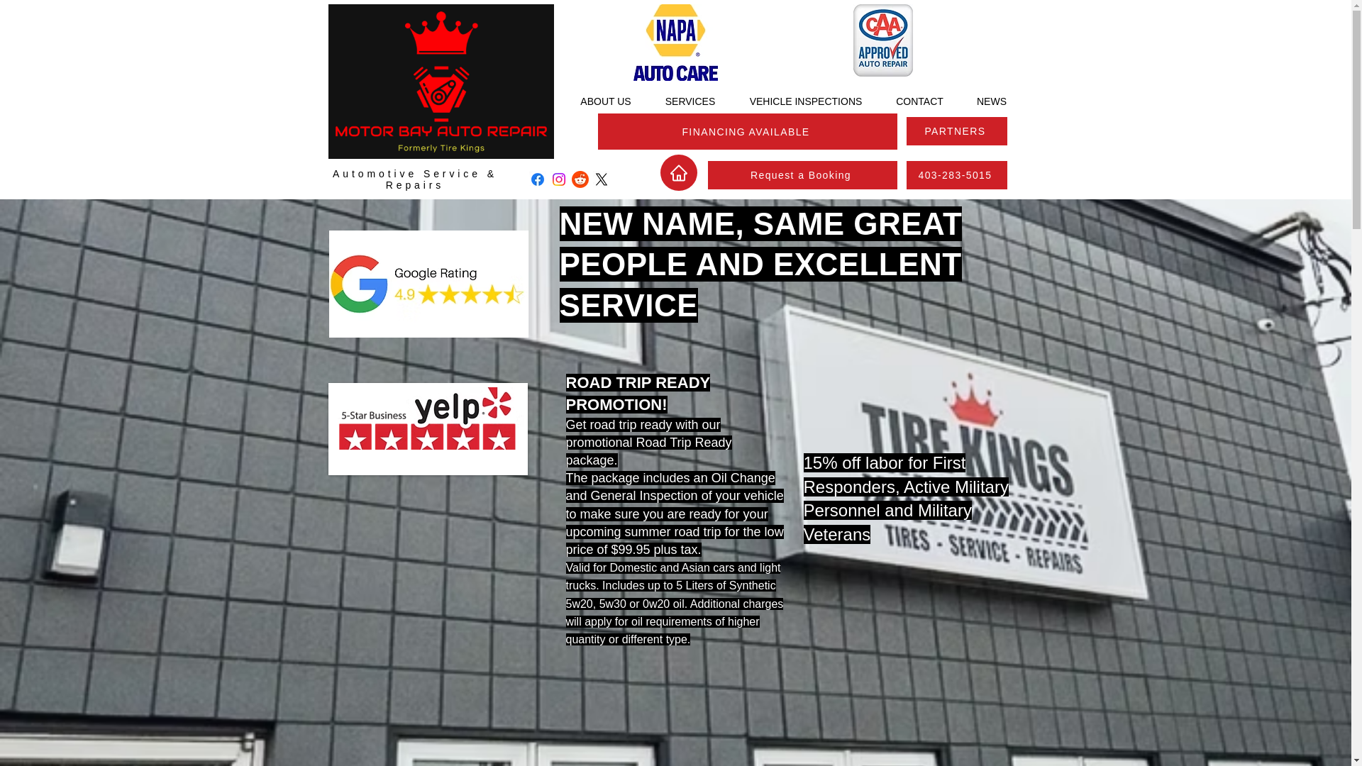 website screenshot of https://motorbayauto.com/