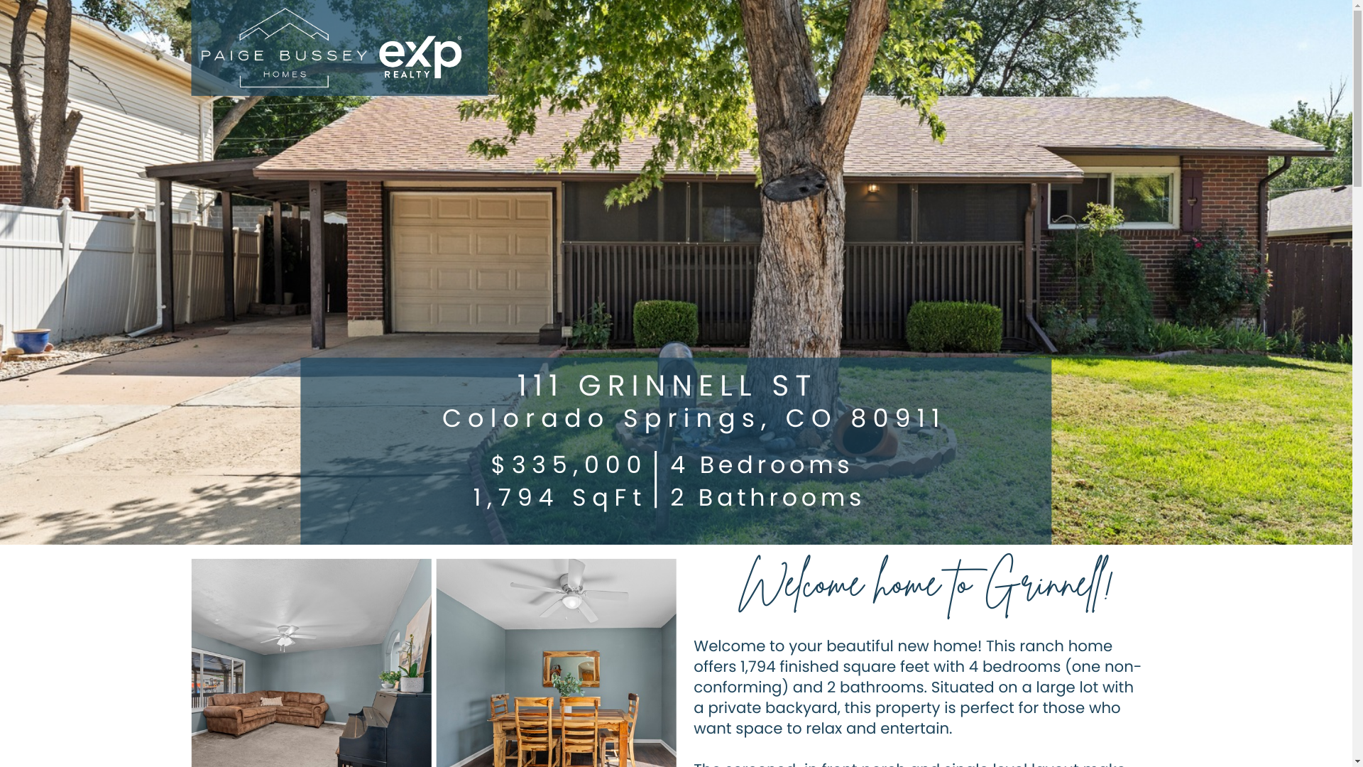 website screenshot of https://welcometogrinnell.com/