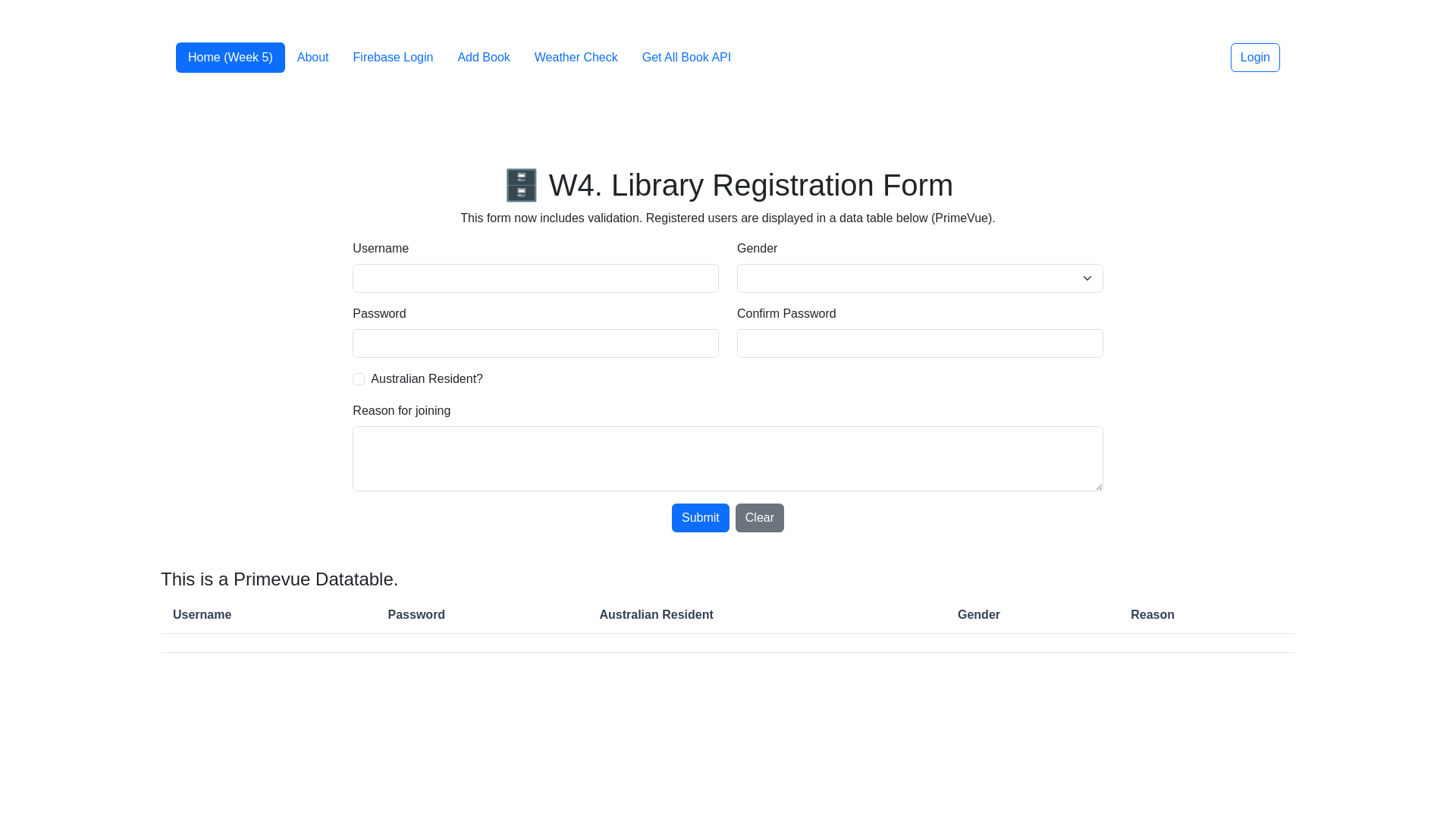 website screenshot of https://fit5032-cloudflare.pages.dev/