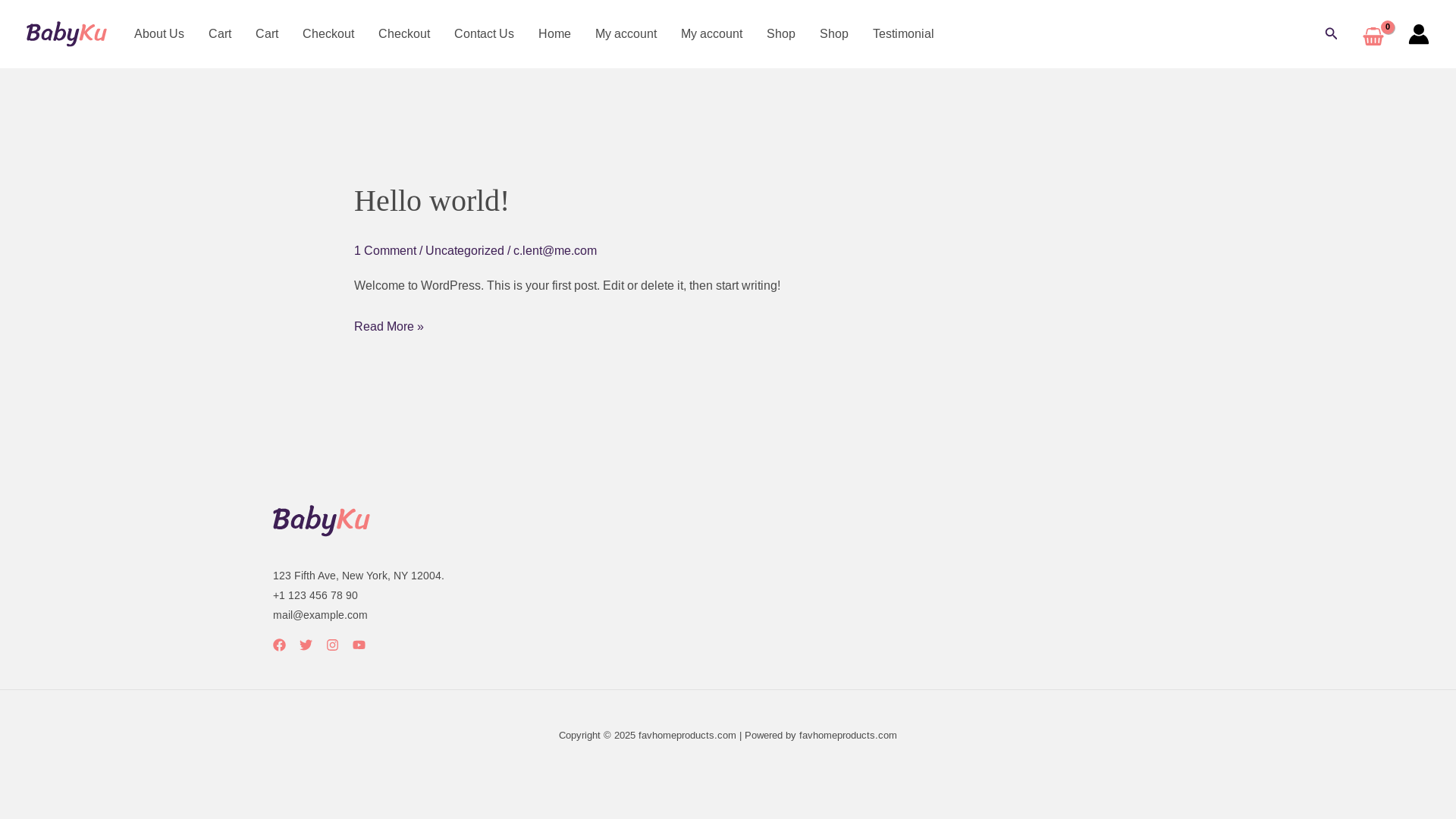 website screenshot of https://favhomeproducts.com/