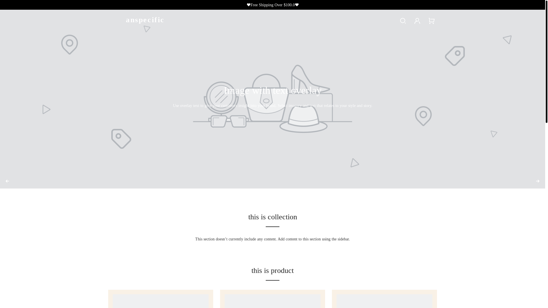 website screenshot of https://anspecific.com/