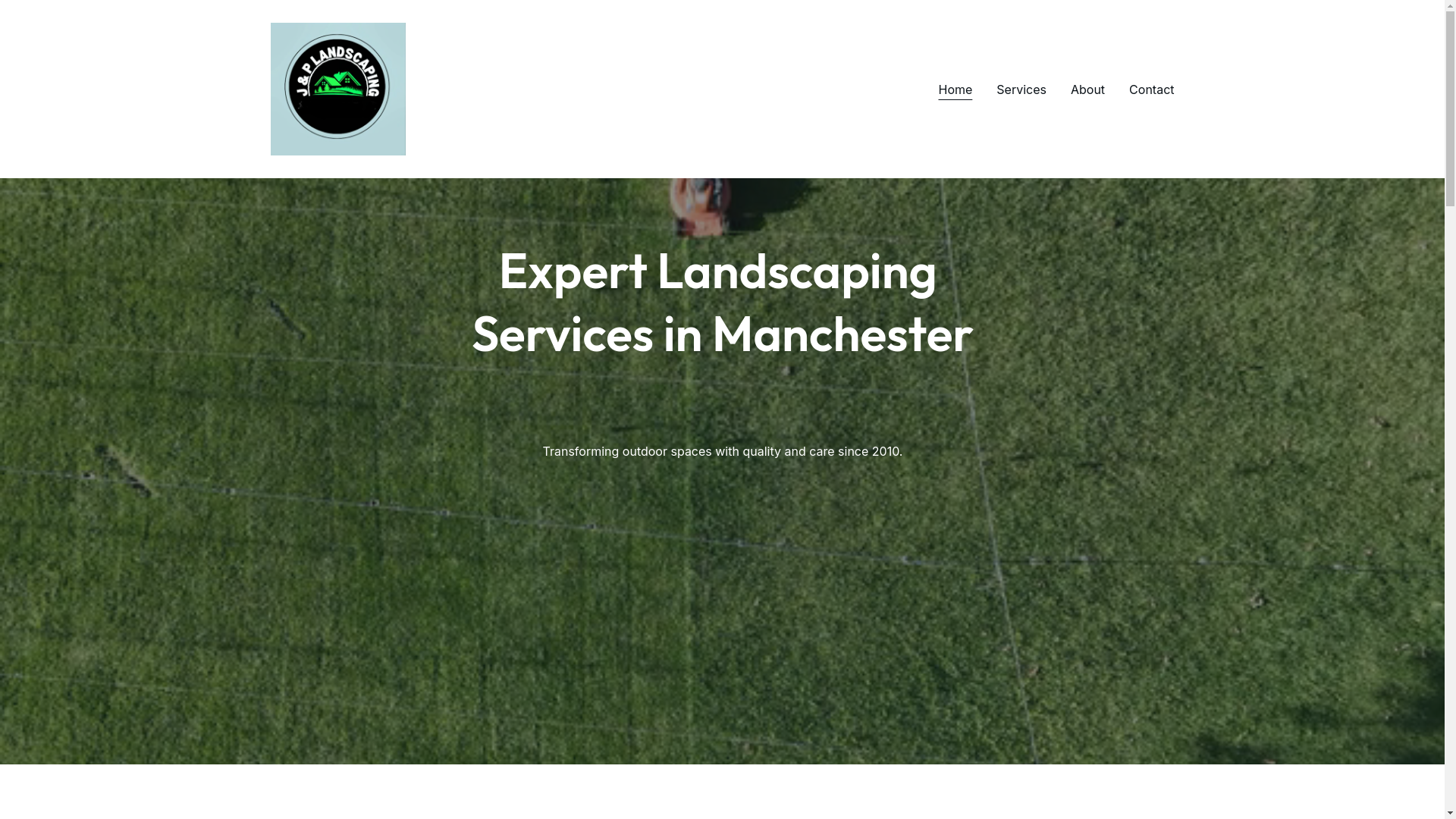 website screenshot of https://jandplandscaping.co.uk/