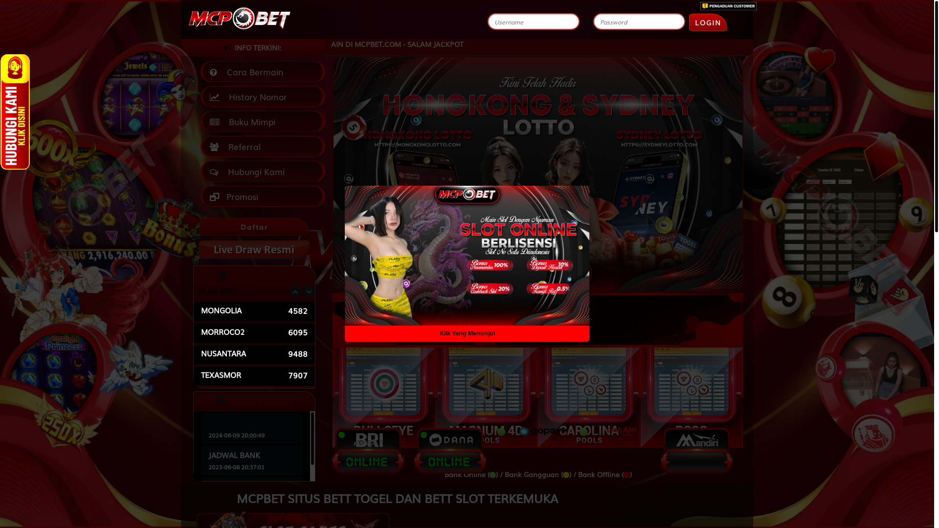 website screenshot of https://mcpterbang.com/