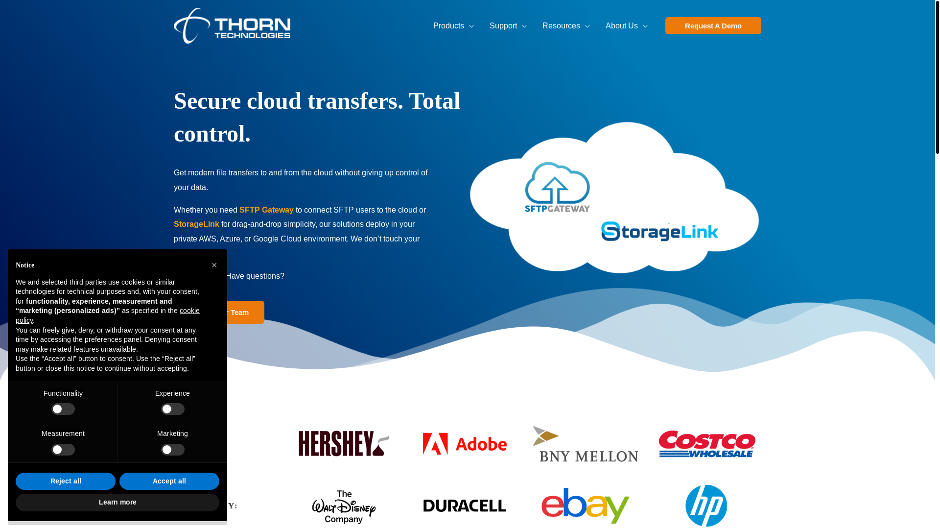 website screenshot of https://inboxthorntechnologies.org/