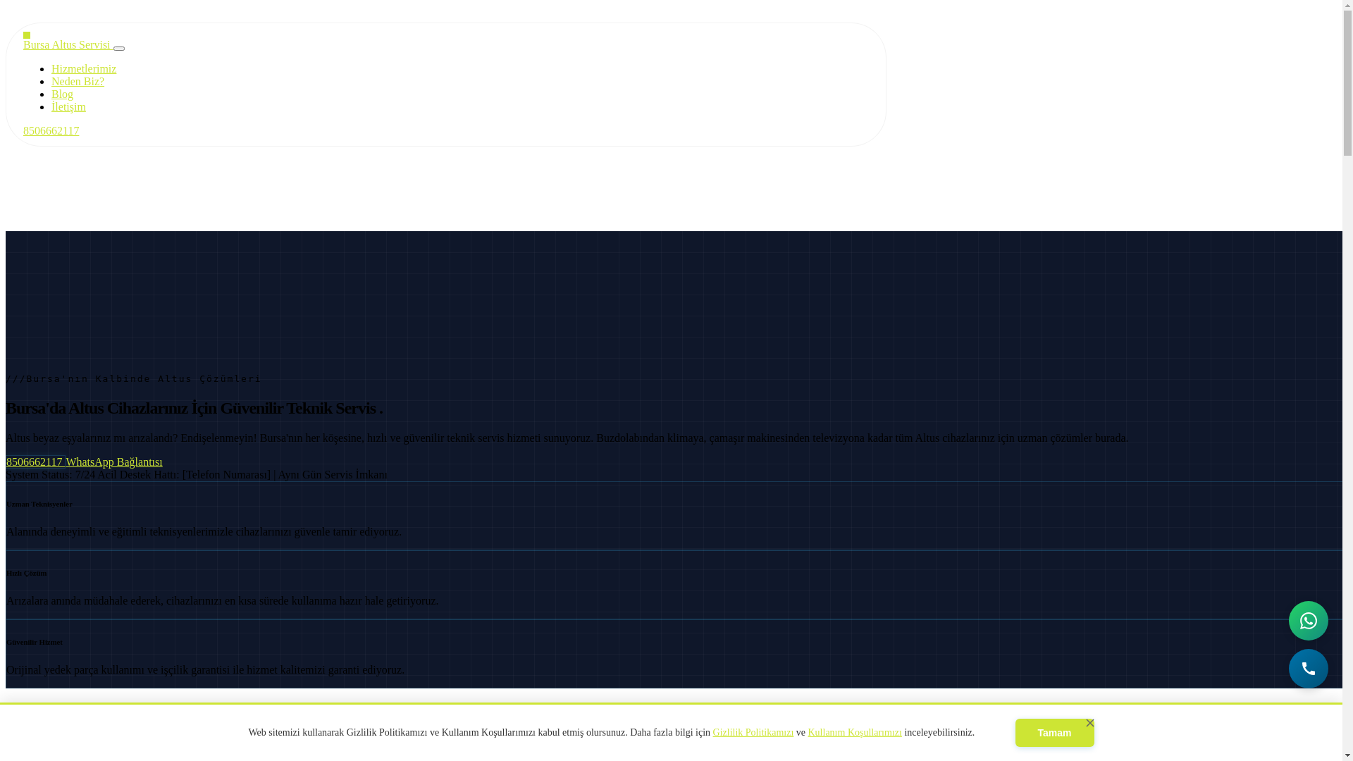 website screenshot of https://altusbursa.com.tr/