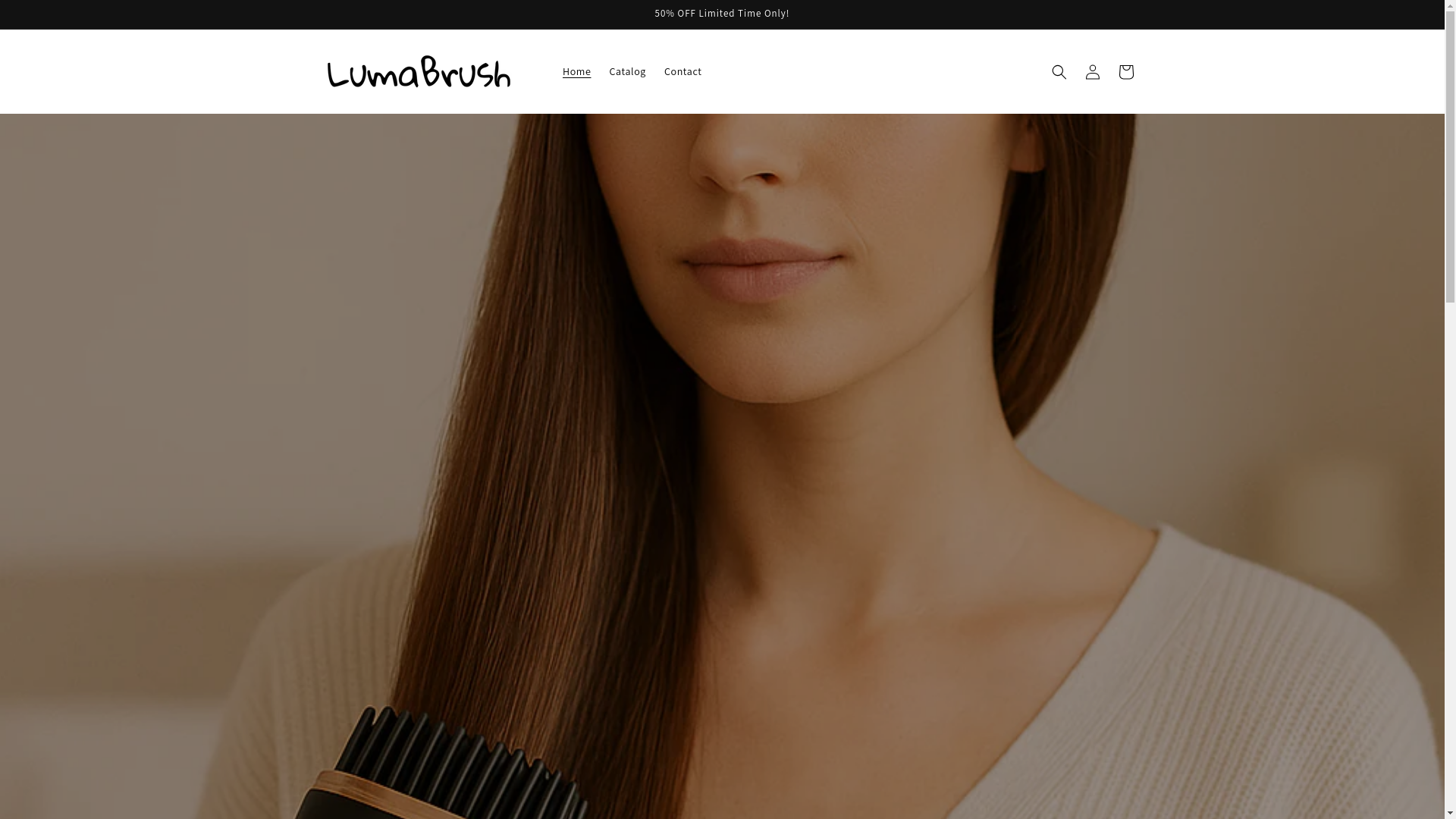 website screenshot of https://lumabrushshop.com/