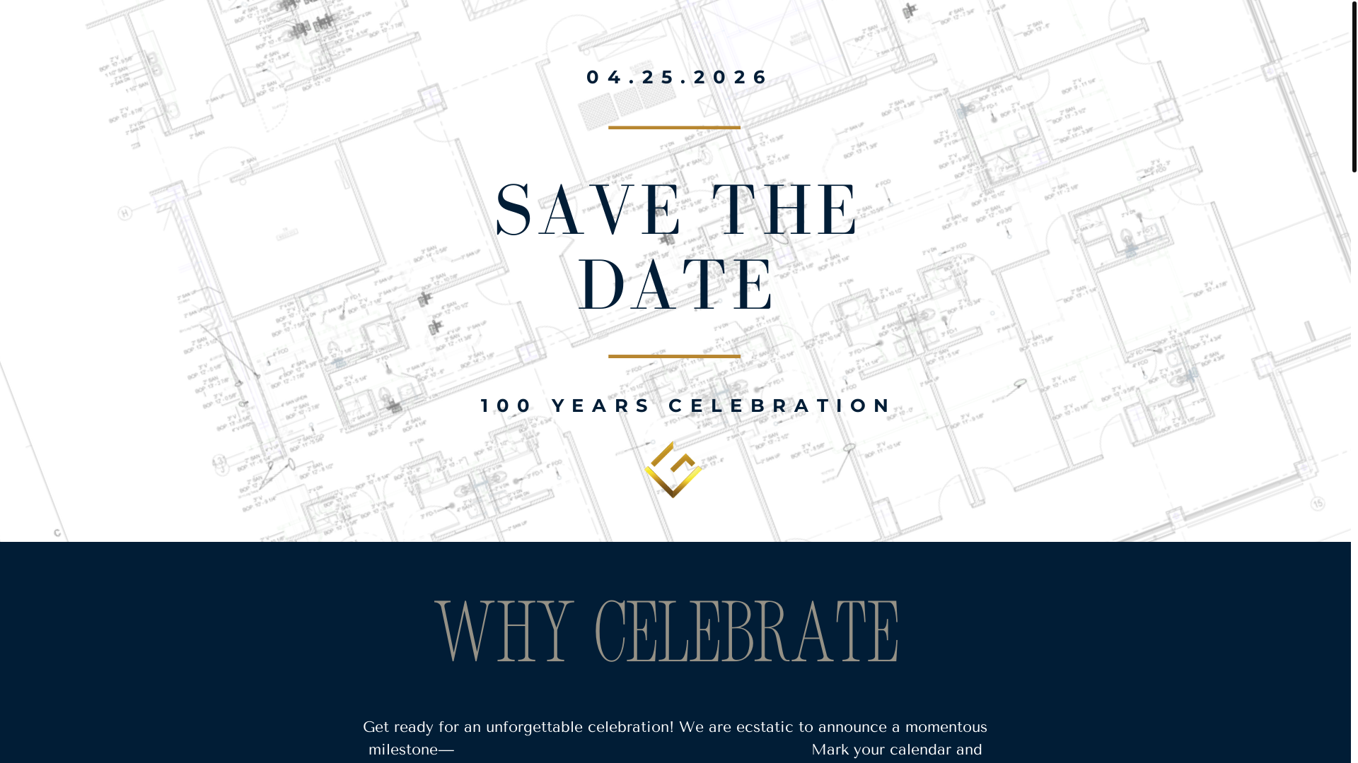 website screenshot of https://glccelebration.com/