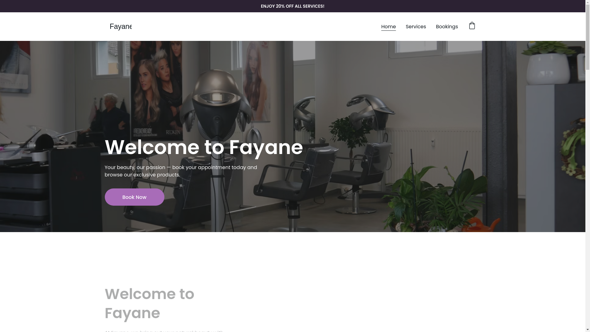 website screenshot of https://fayane3.com/