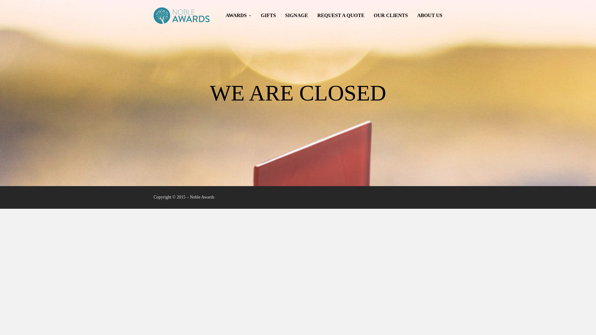 website screenshot of https://nobleawards.online/