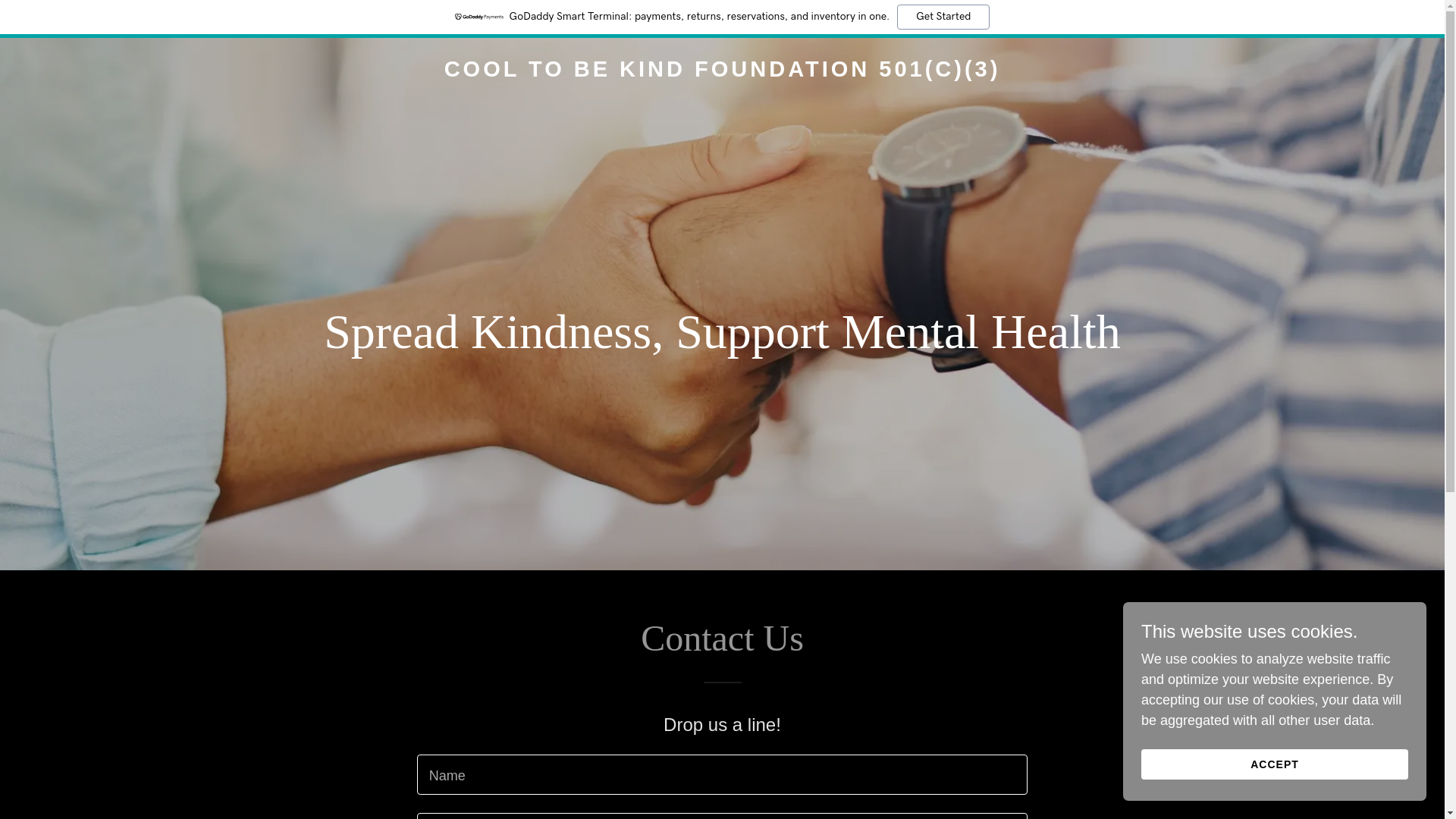 website screenshot of https://cooltobekindfoundation.com/